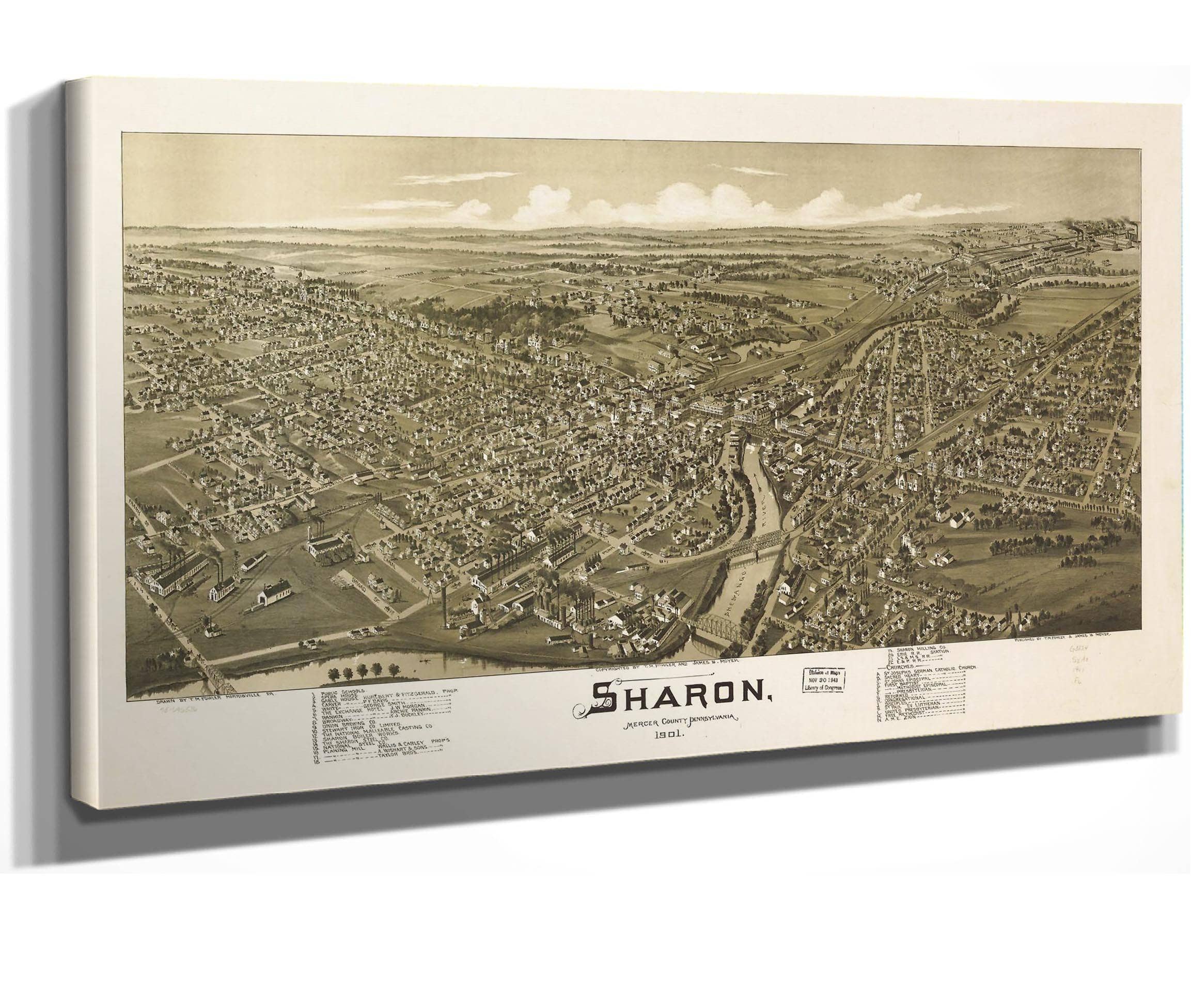 Sharon Mercer County Pennsylvania 1901 State Of Pennsylvania