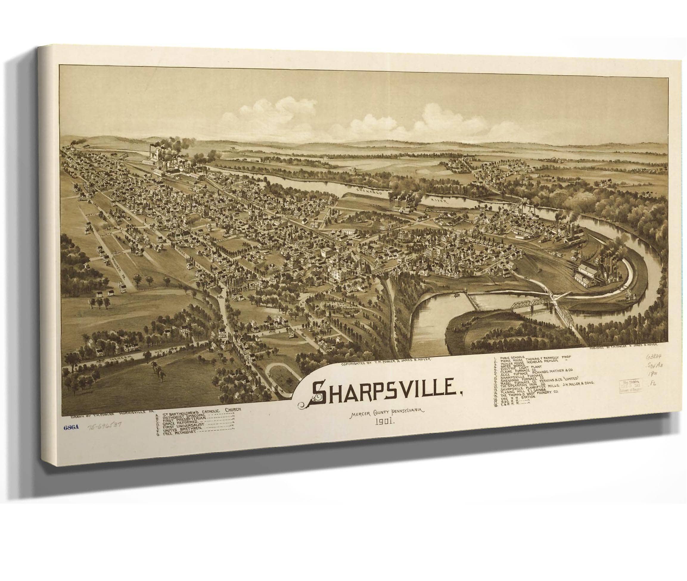 Sharpsville Mercer County Pennsylvania 1901 State Of Pennsylvania
