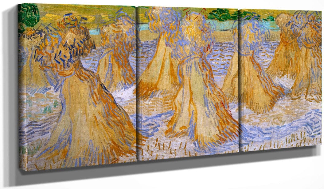 Sheaves Of Wheat By Vincent Van Gogh