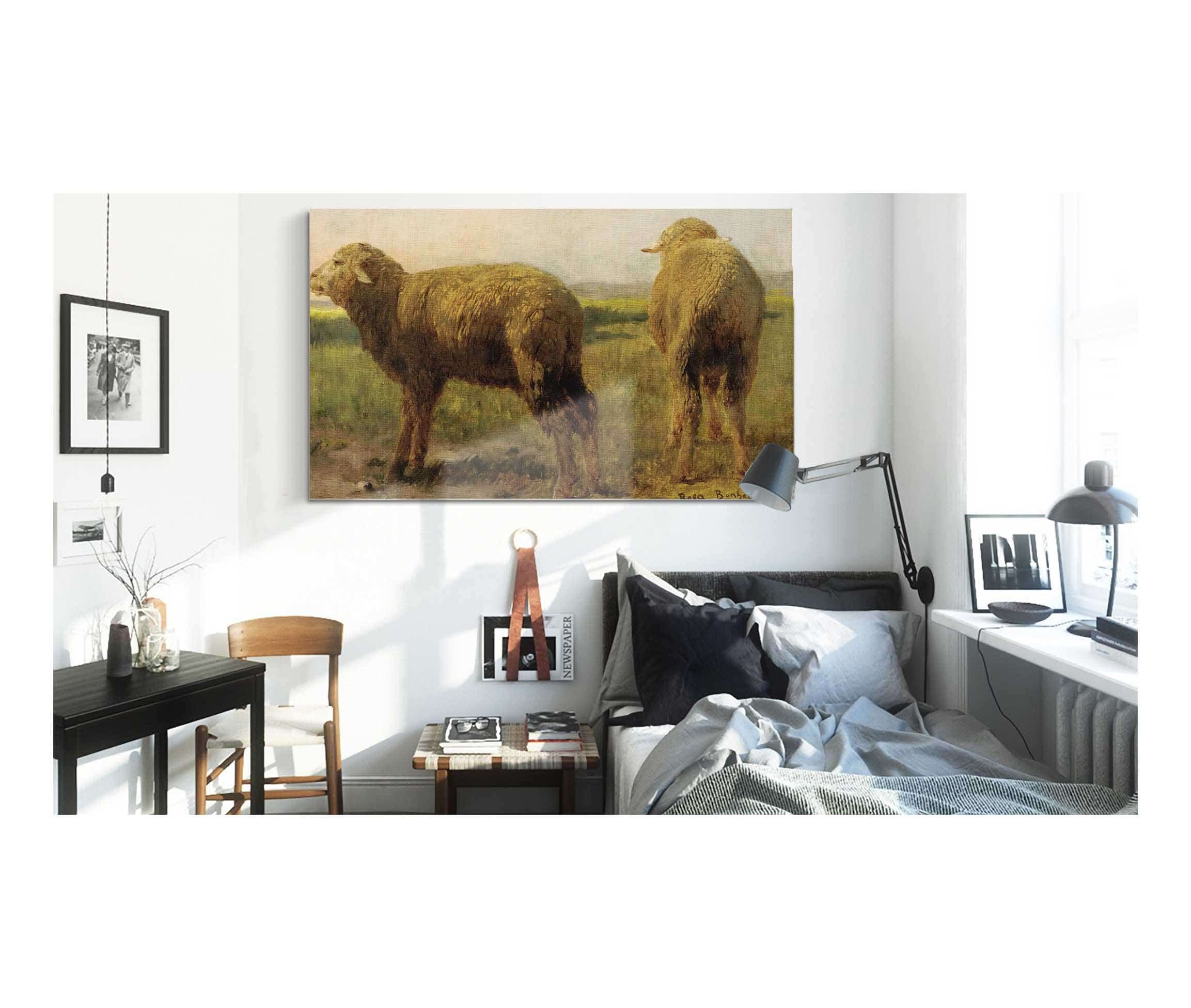 Sheep In A Meadow by Rosa Bonheur - Image 3