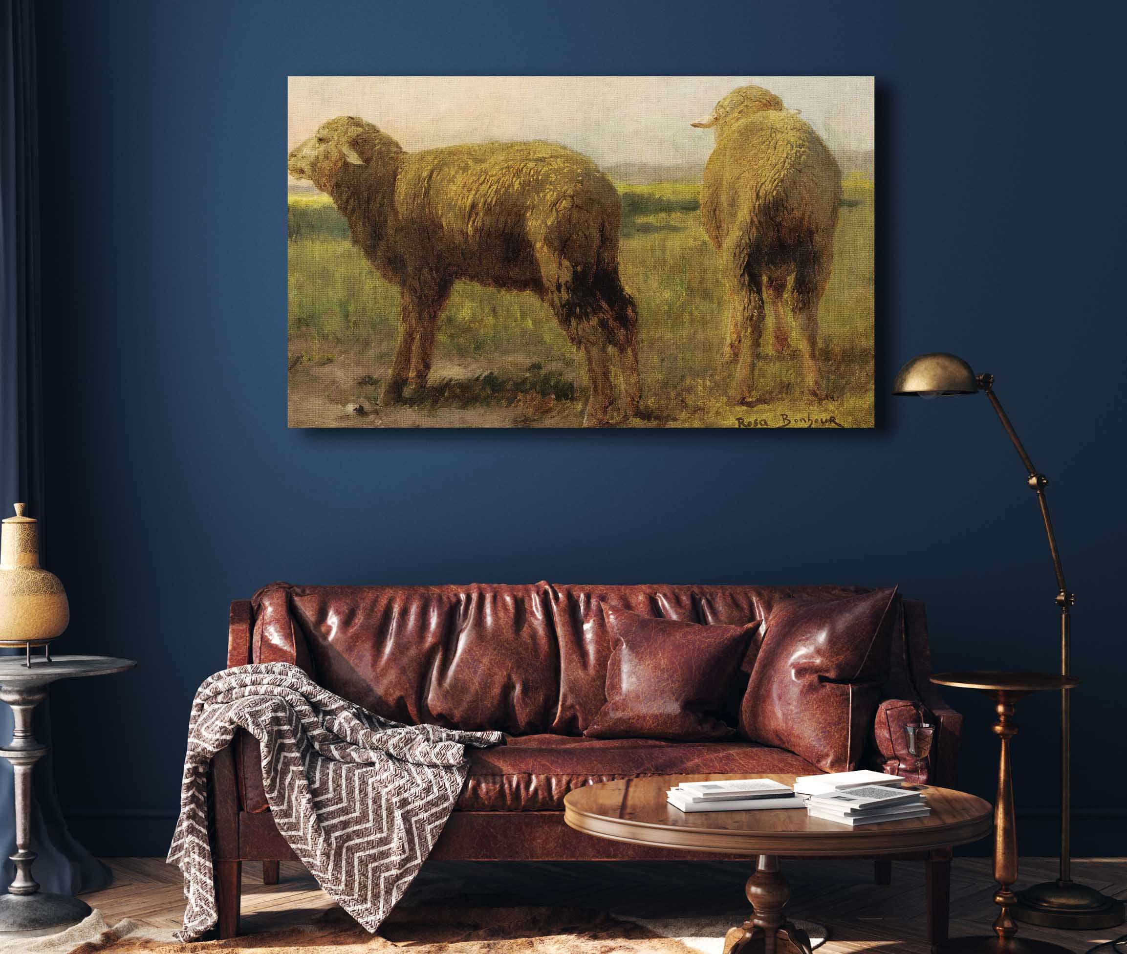 Sheep In A Meadow by Rosa Bonheur - Image 4