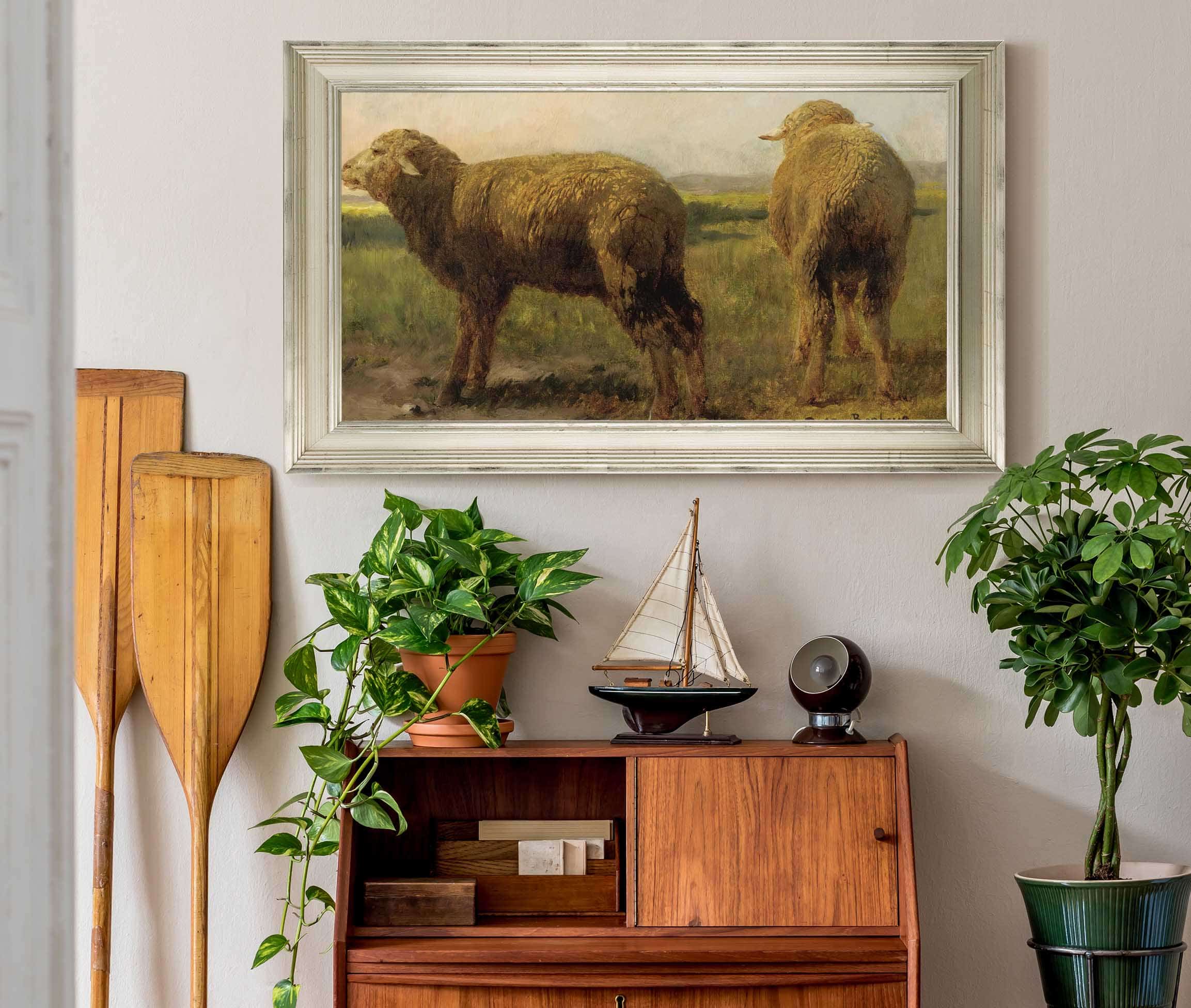 Sheep In A Meadow by Rosa Bonheur - Image 6
