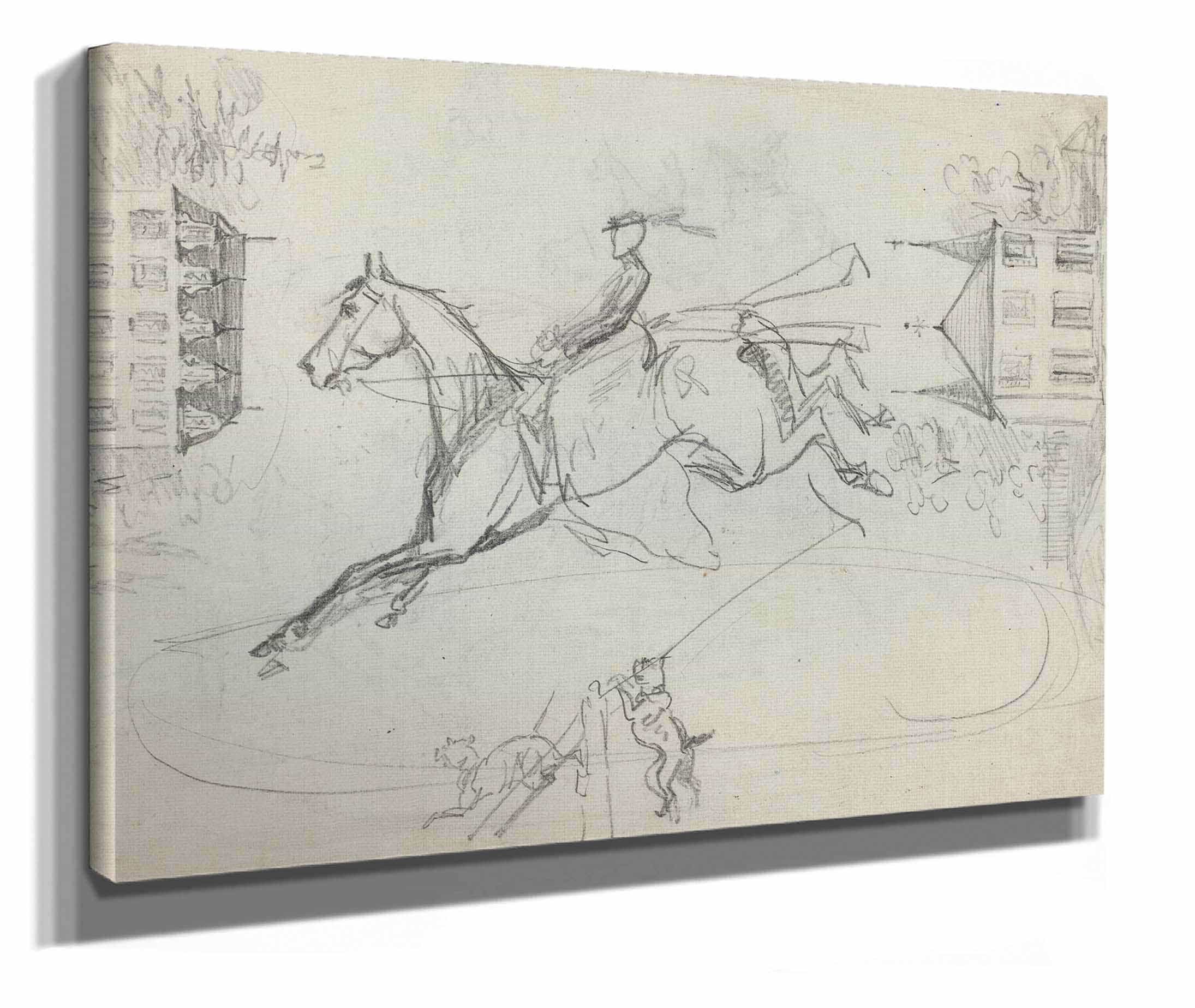 Sheet Of Sketches by Henri De Toulouse Lautrec - Image 2