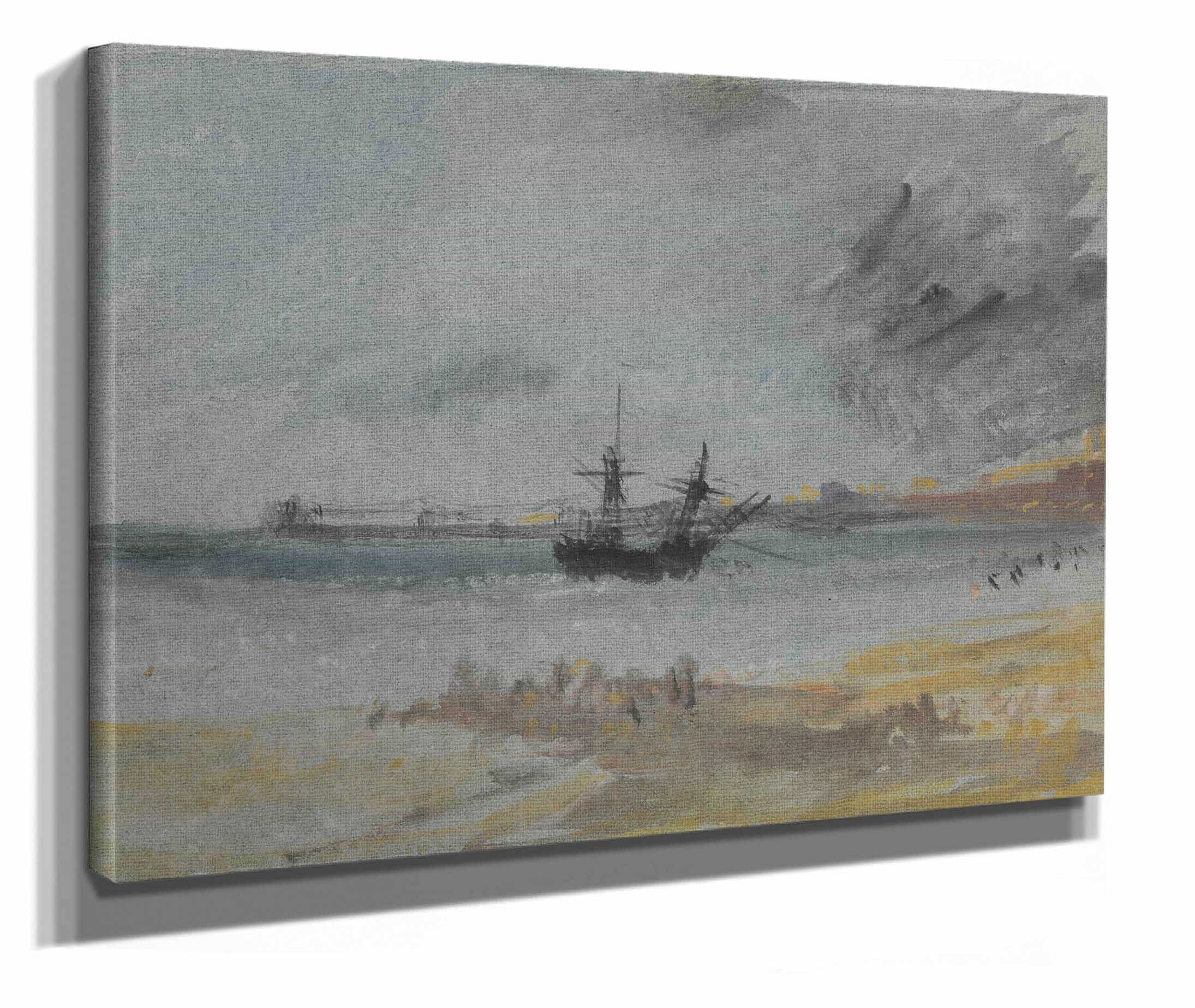 Ship Aground Brighton by Joseph Mallord William Turner - Image 2