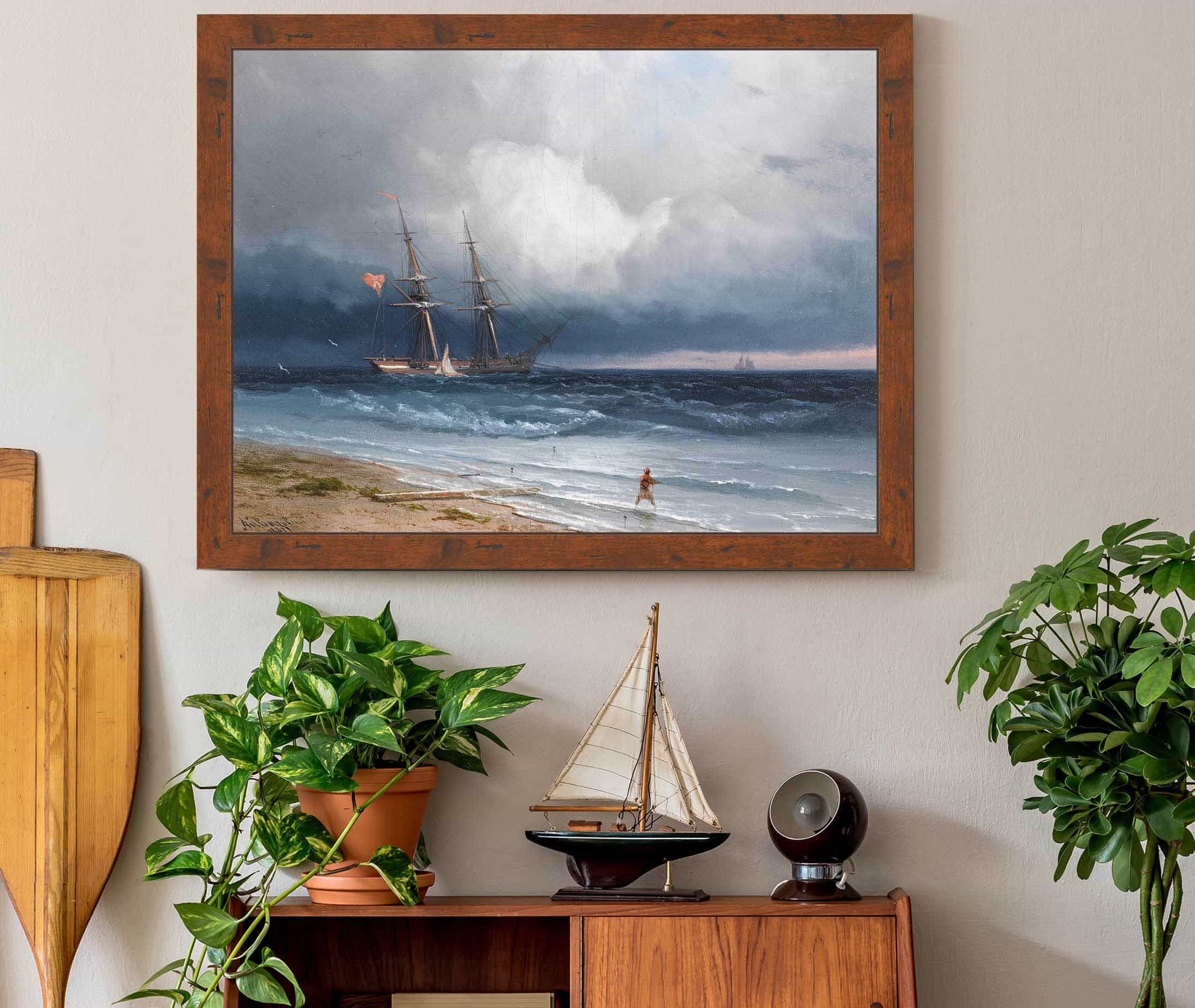 Ship By The Shore by Ivan Konstantinovich Aivazovsky - Image 3