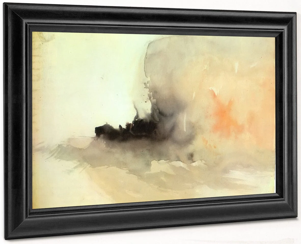 Ship On Fire By Jwm Turner - Image 8
