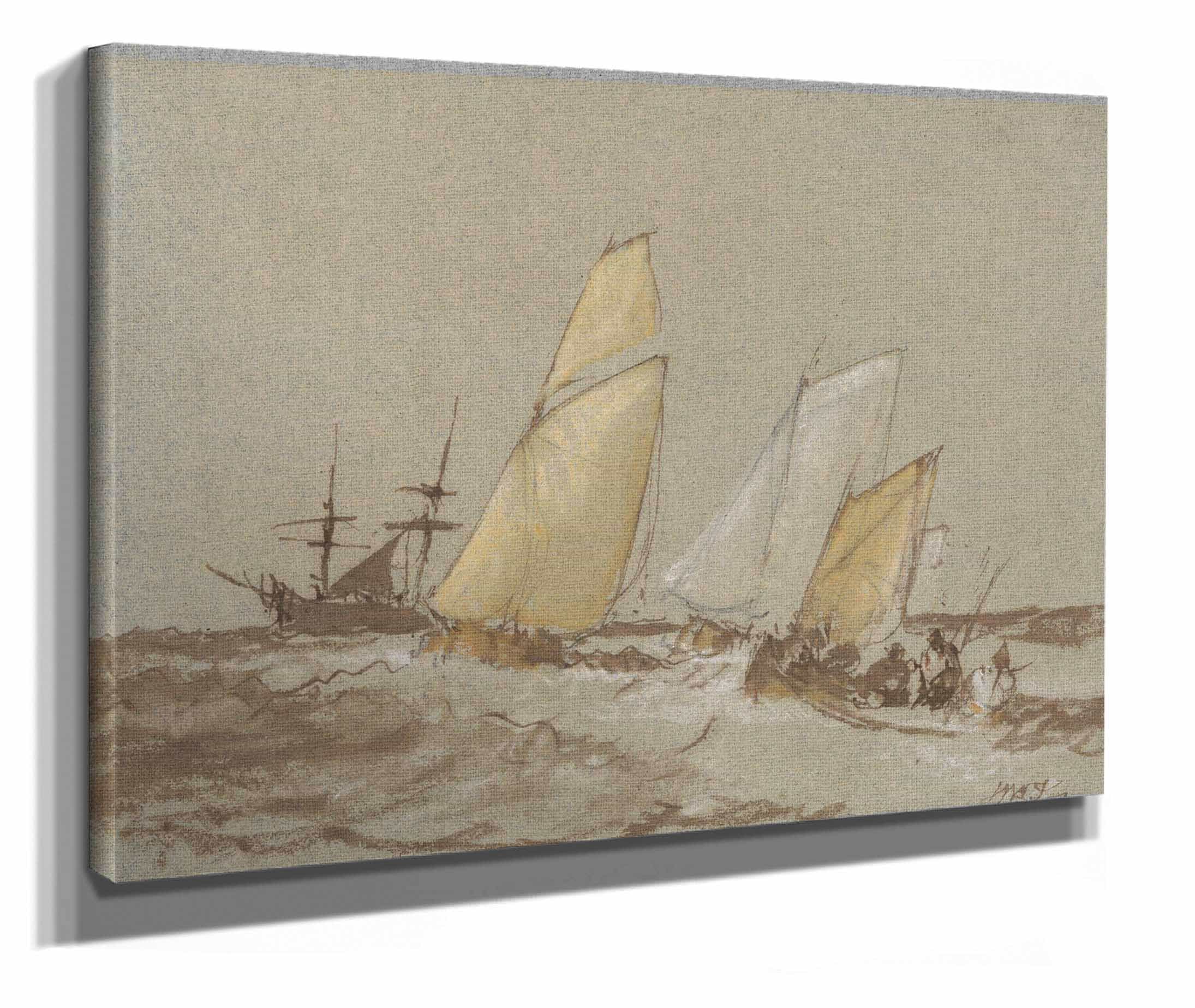 Shipping Between And by Joseph Mallord William Turner - Image 2
