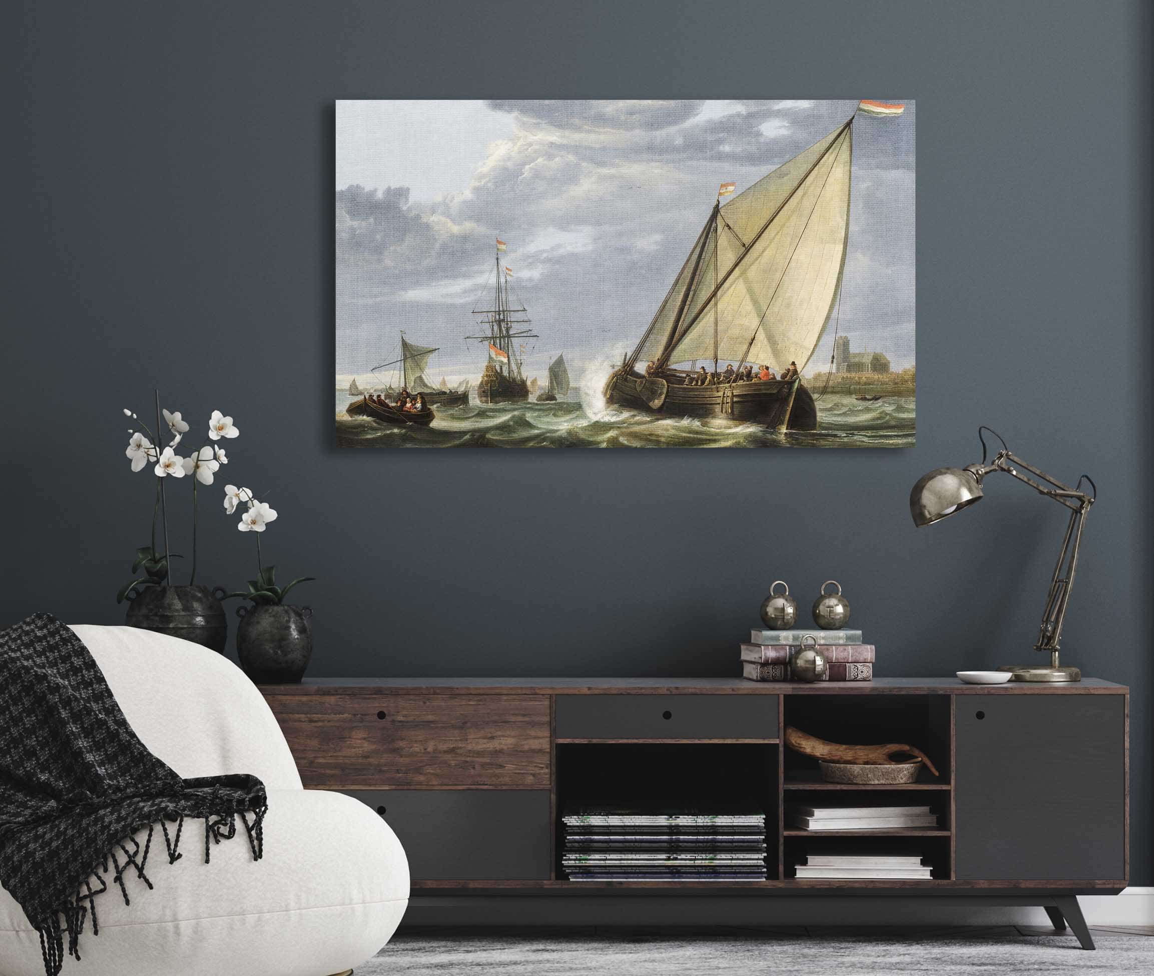 Shipping On The Maas Dordrecht Early S By Aelbert Cuyp - Image 5