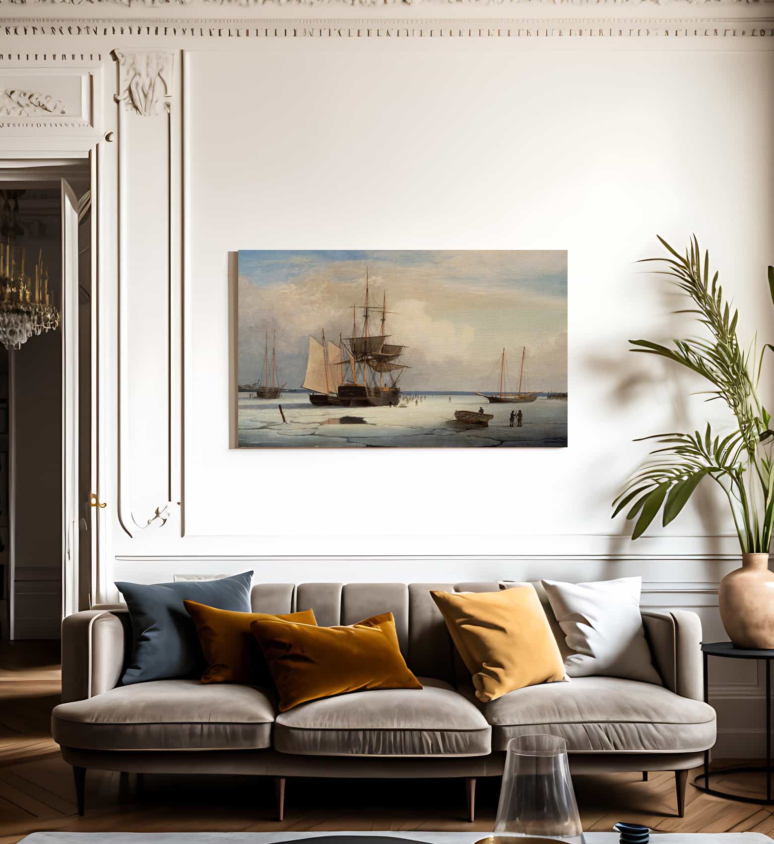 Ships In Ice By Fitz Henry Lane - Image 3