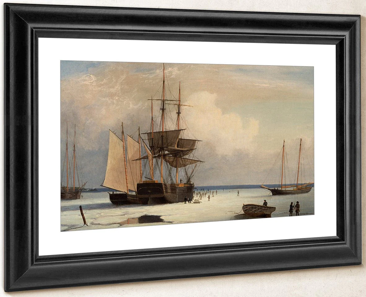 Ships In Ice By Fitz Henry Lane - Image 4