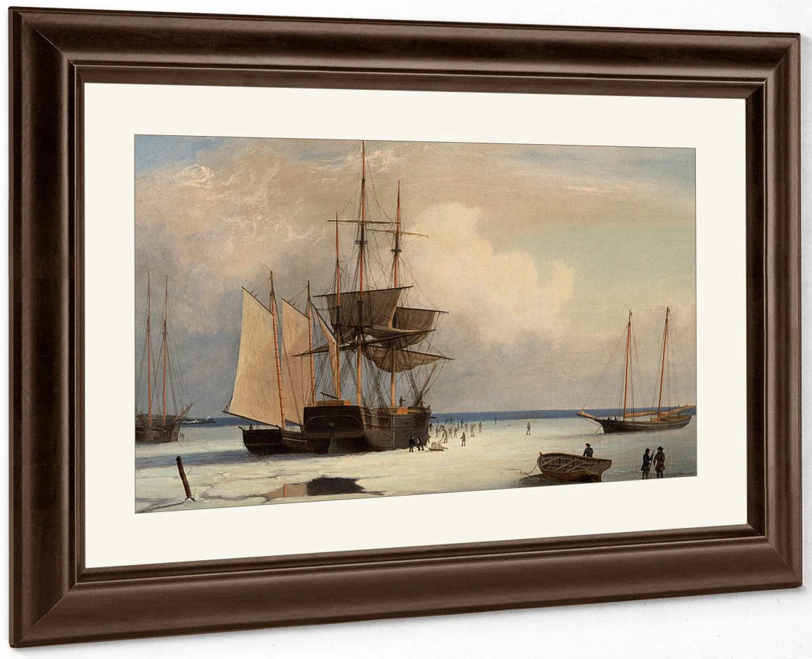 Ships In Ice By Fitz Henry Lane - Image 5