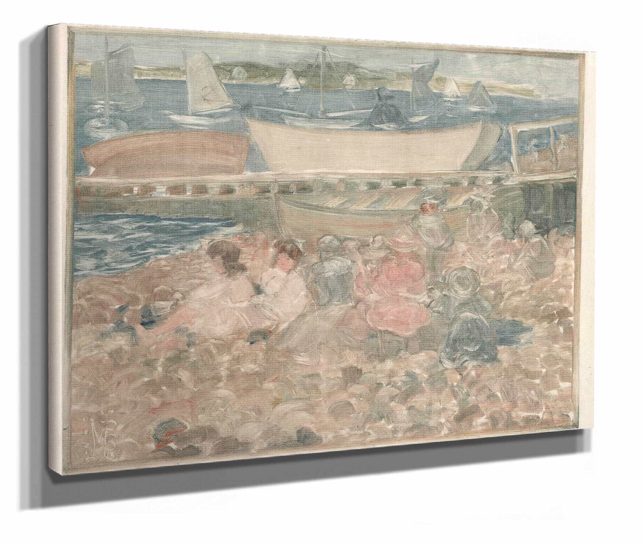 Shipyard Children Playing by Maurice Prendergast - Image 2
