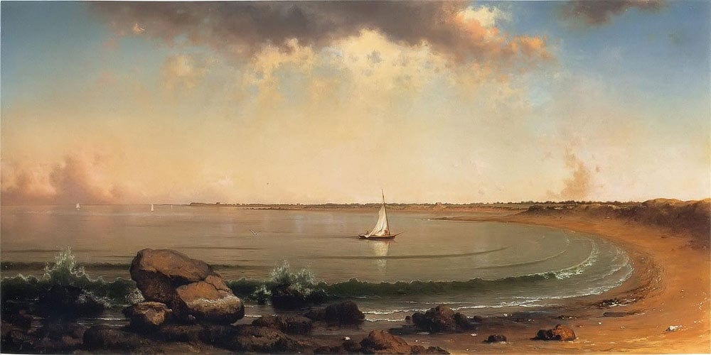 Shore Scene Point Judith By Martin Johnson Heade - Image 2