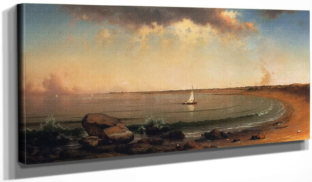 Shore Scene Point Judith By Martin Johnson Heade - Image 3