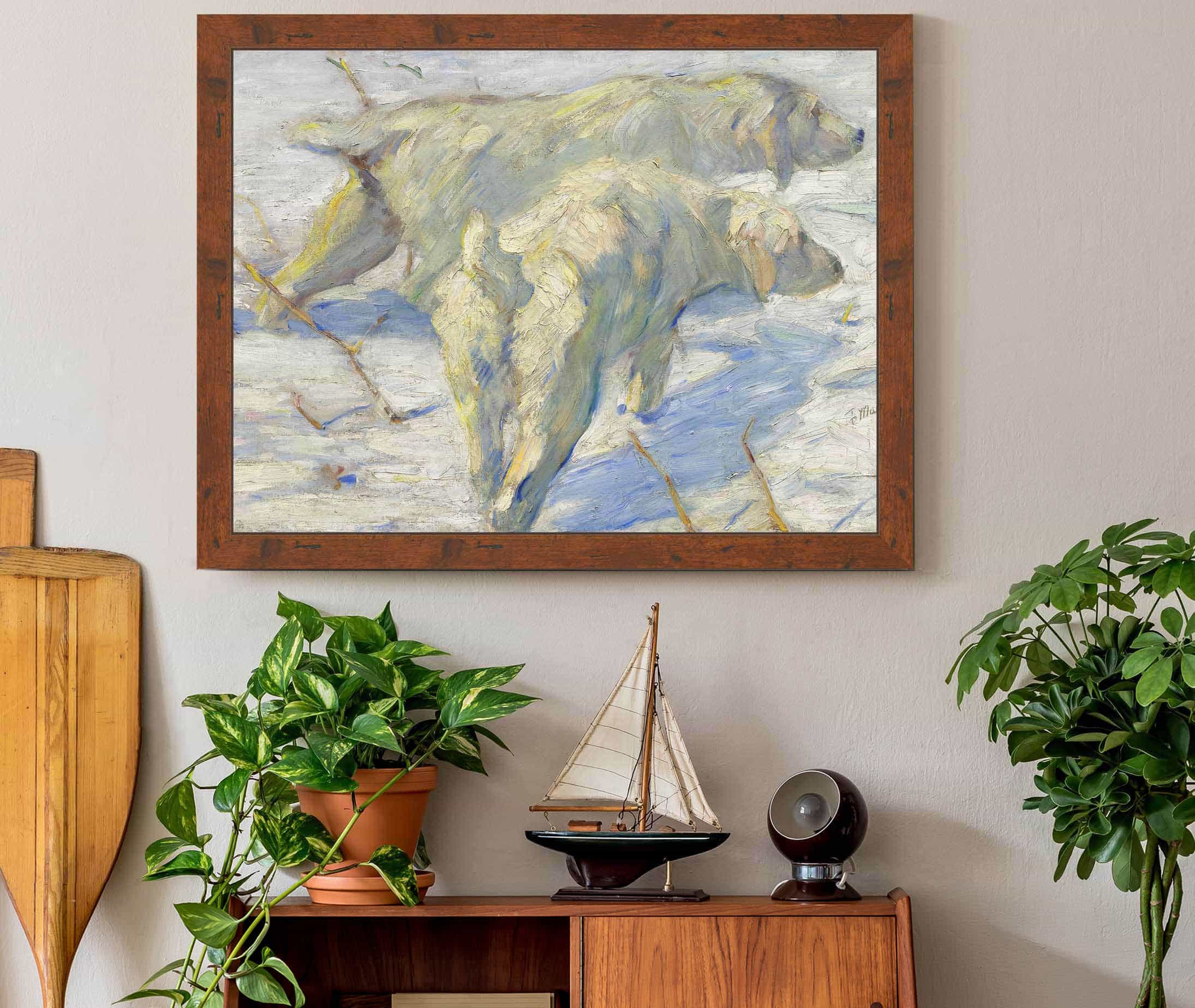 Siberian Dogs In The Snow by Franz Marc - Image 3