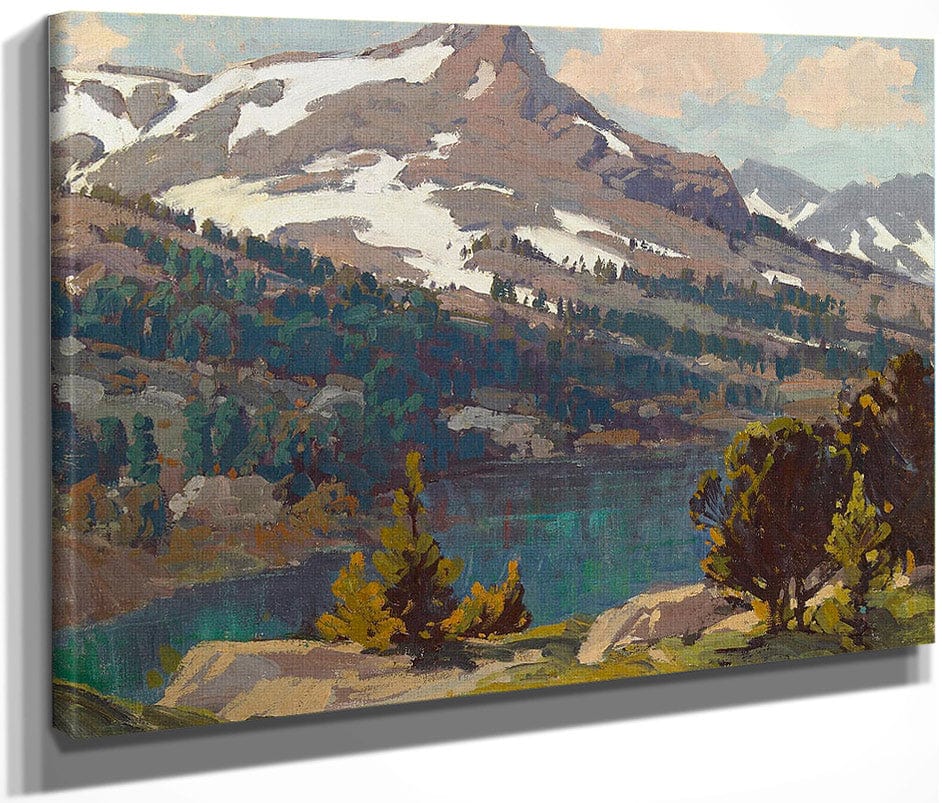Sierra Lake And Glaciers By Edgar Payne