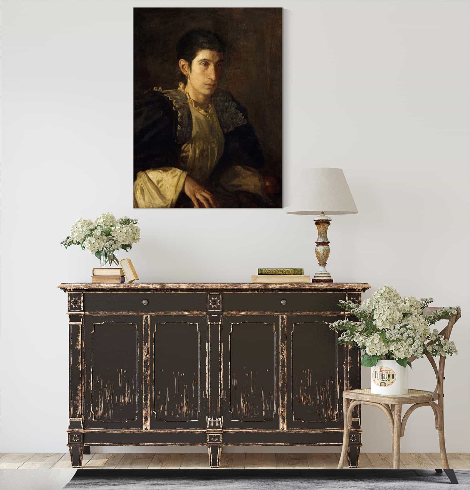 Signora Gomez Darza by Thomas Eakins - Image 4