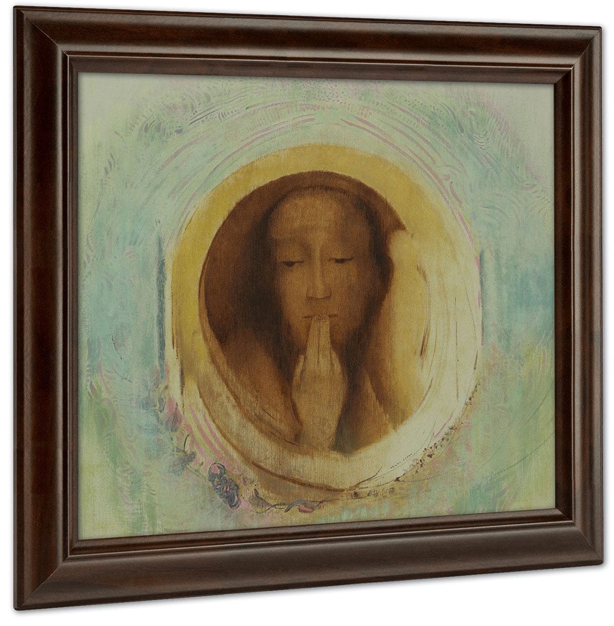 Silence 1911 54 6 X 54Cm Oil On Paper Moma By Odilon Redon - Image 4