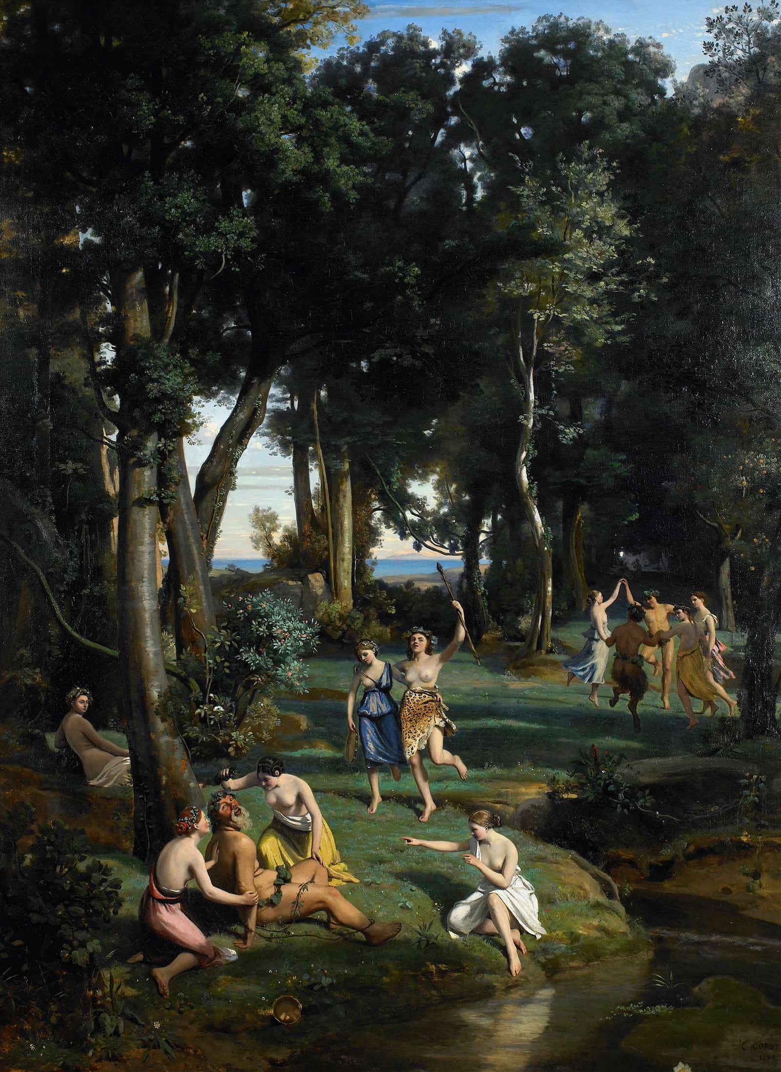 Silenus by Jean Baptiste Camille Corot - Image 2