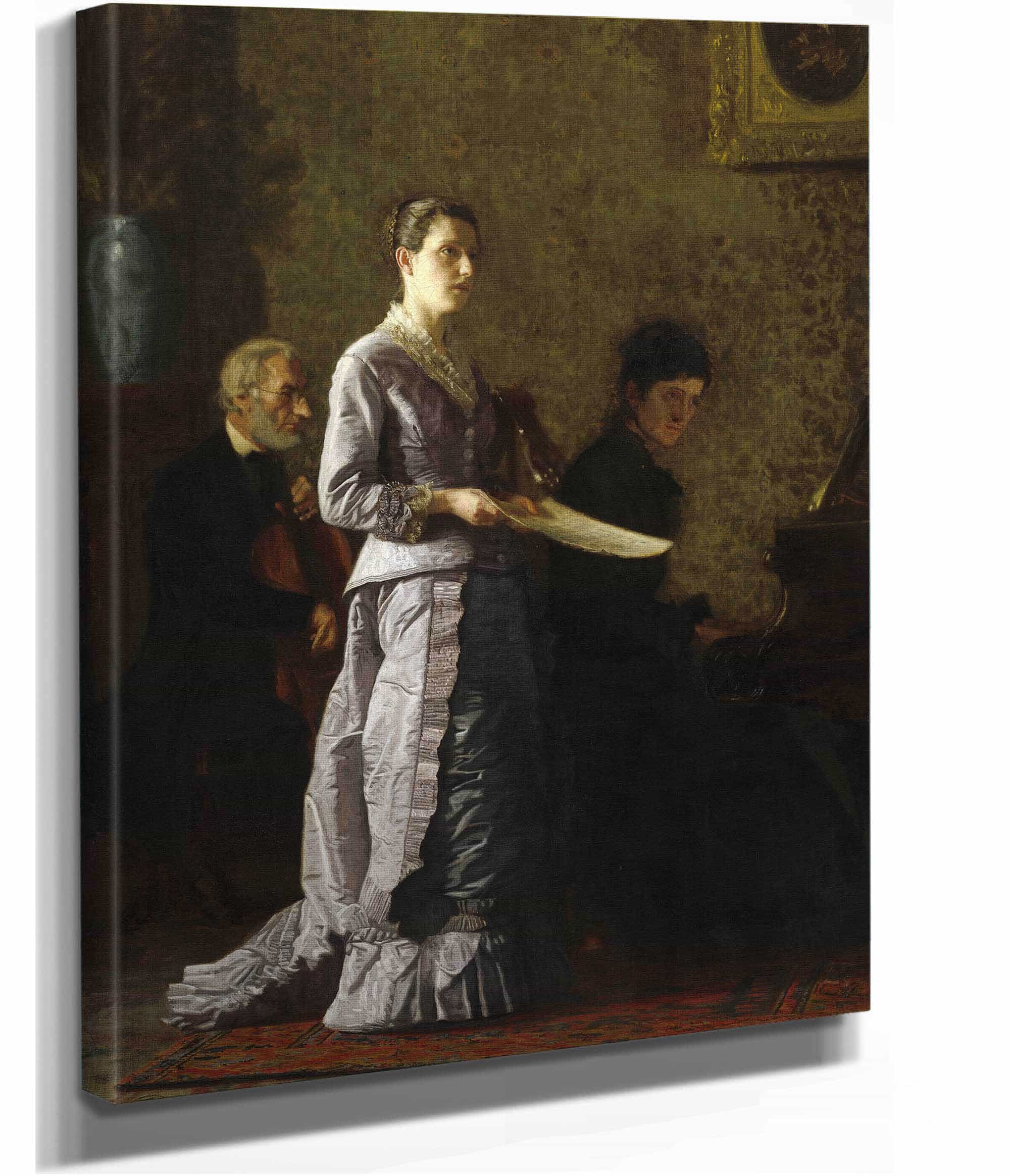 Singing A Pathetic Song by Thomas Eakins - Image 2