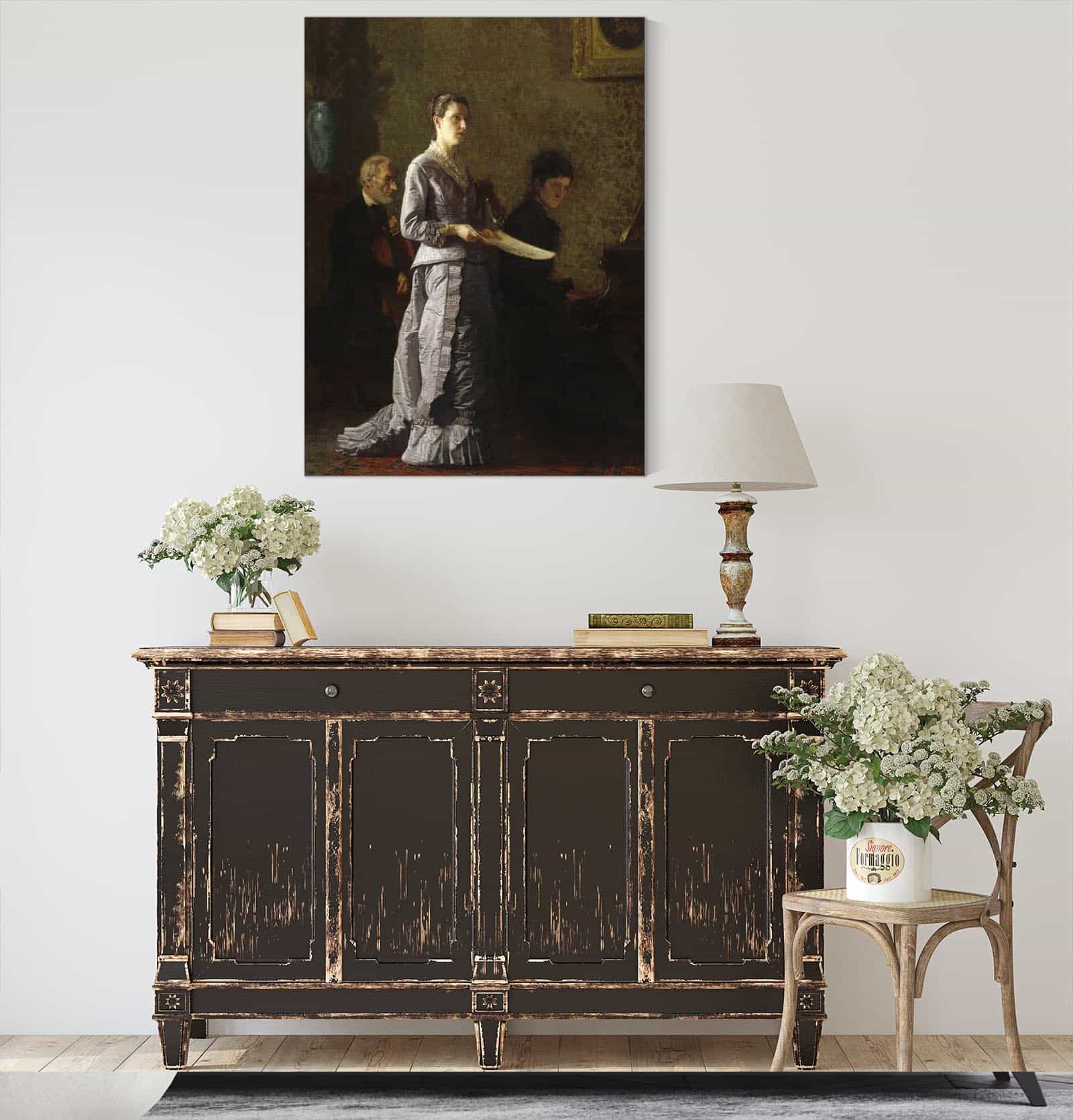 Singing A Pathetic Song by Thomas Eakins - Image 4