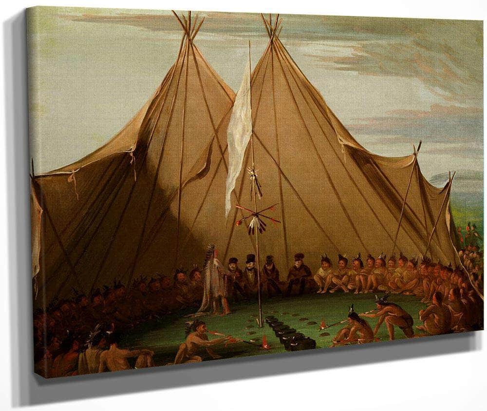 Sioux Dog Feast By George Catlin