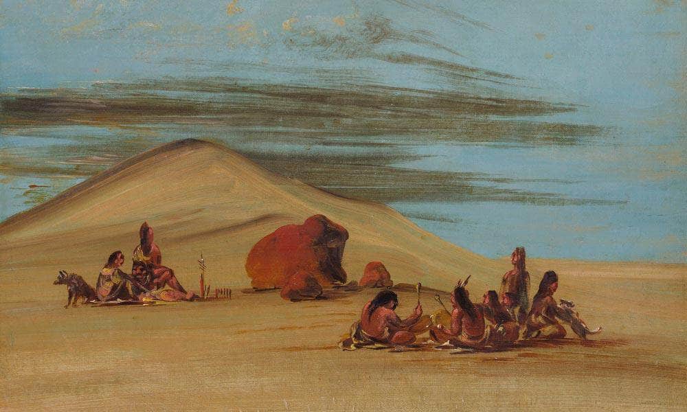 Sioux Worshiping At The Red Boulders By George Catlin - Image 7