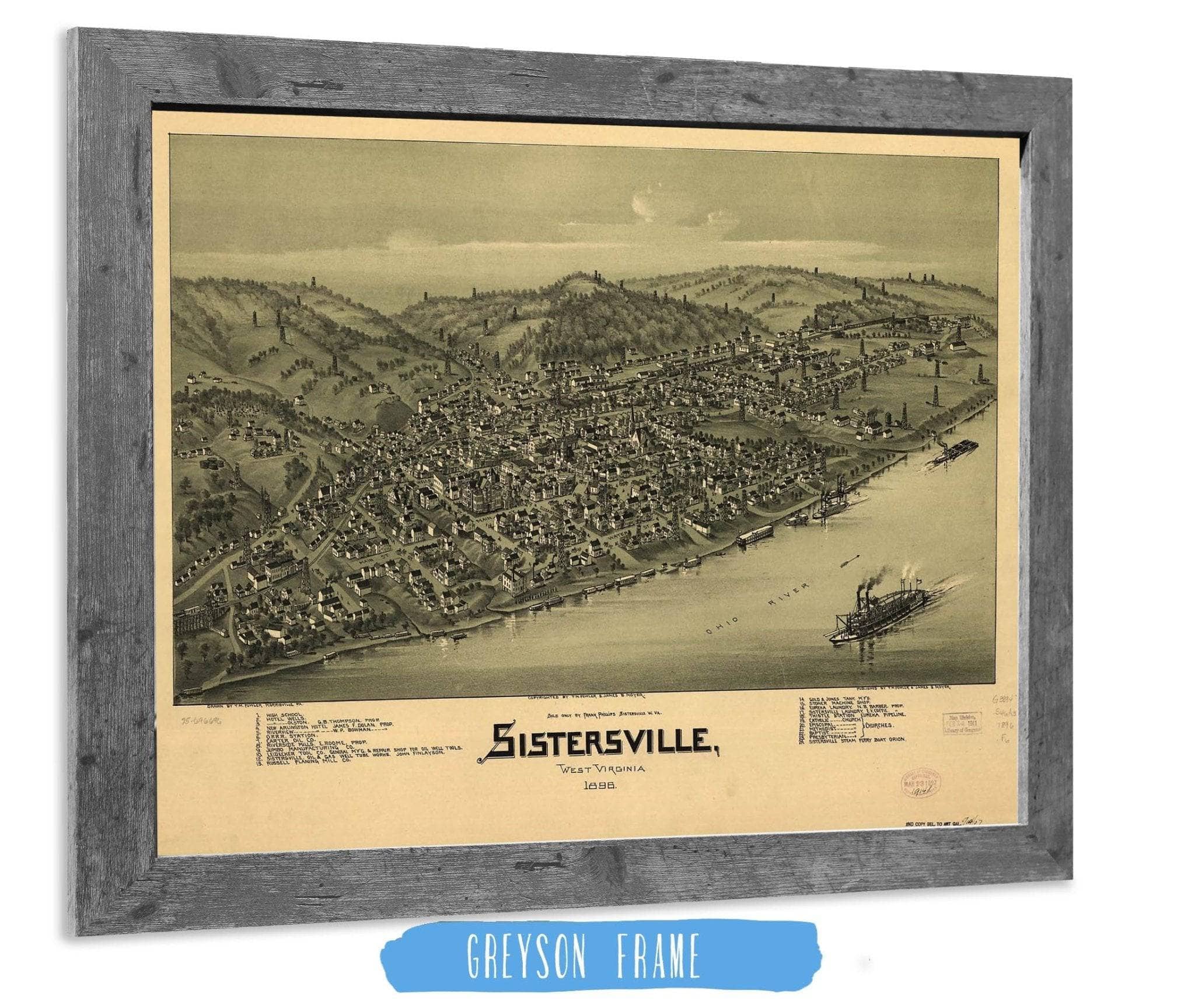 Sistersville West Virginia 1896 State of West Virginia - Image 6