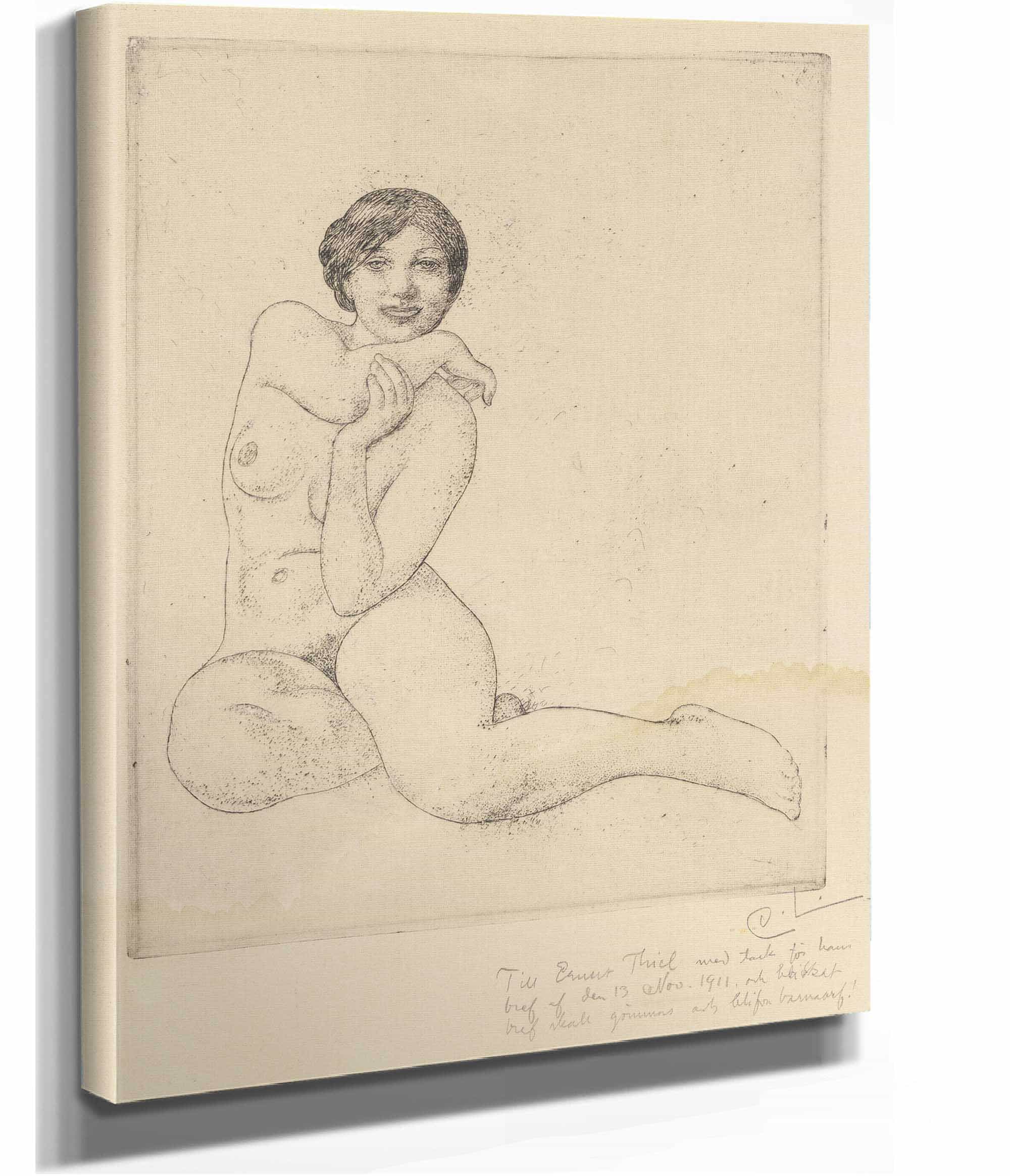 Sitting Model by Carl Larsson - Image 2