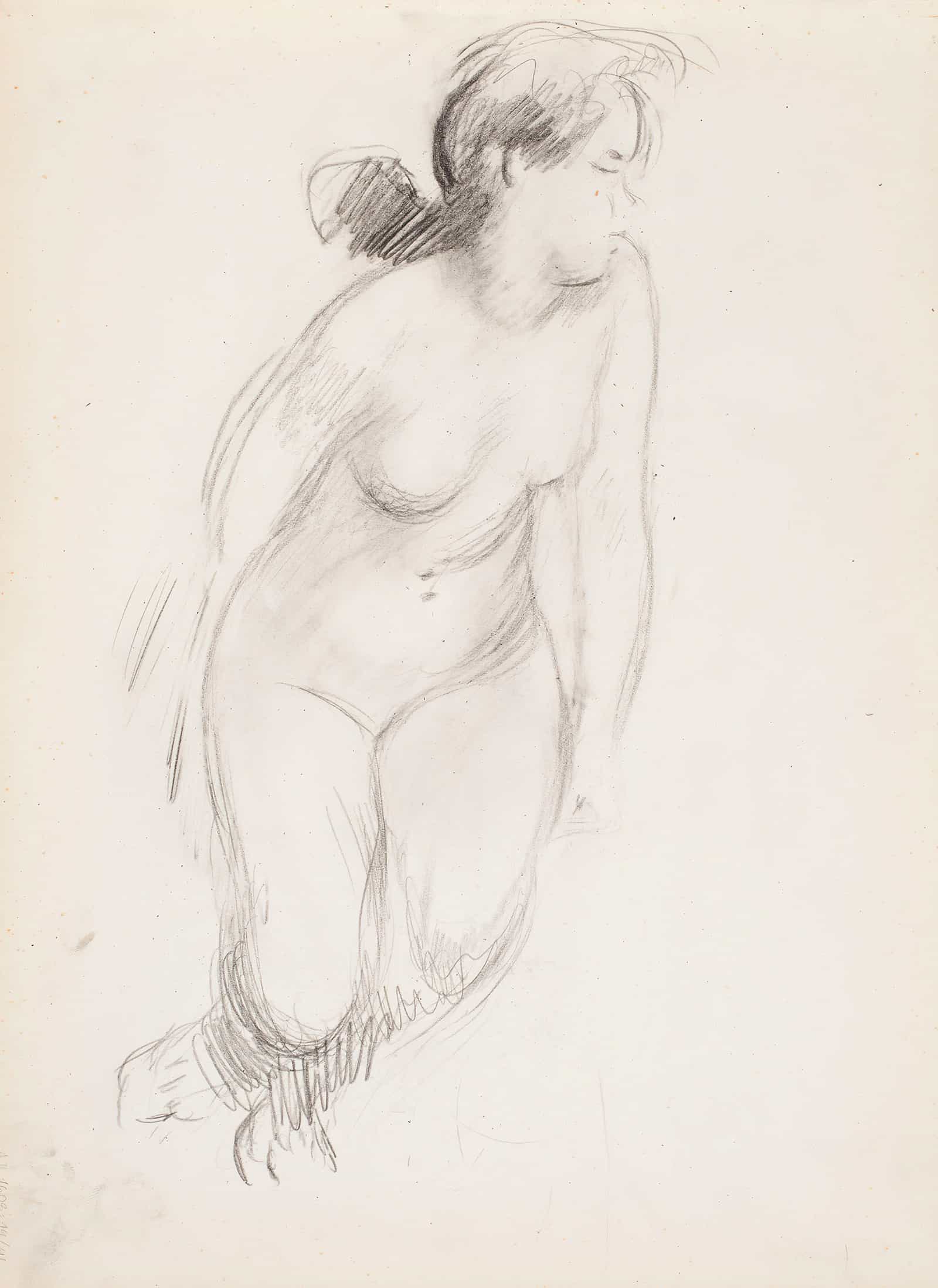 Sitting Naked Woman by Magnus Enckell