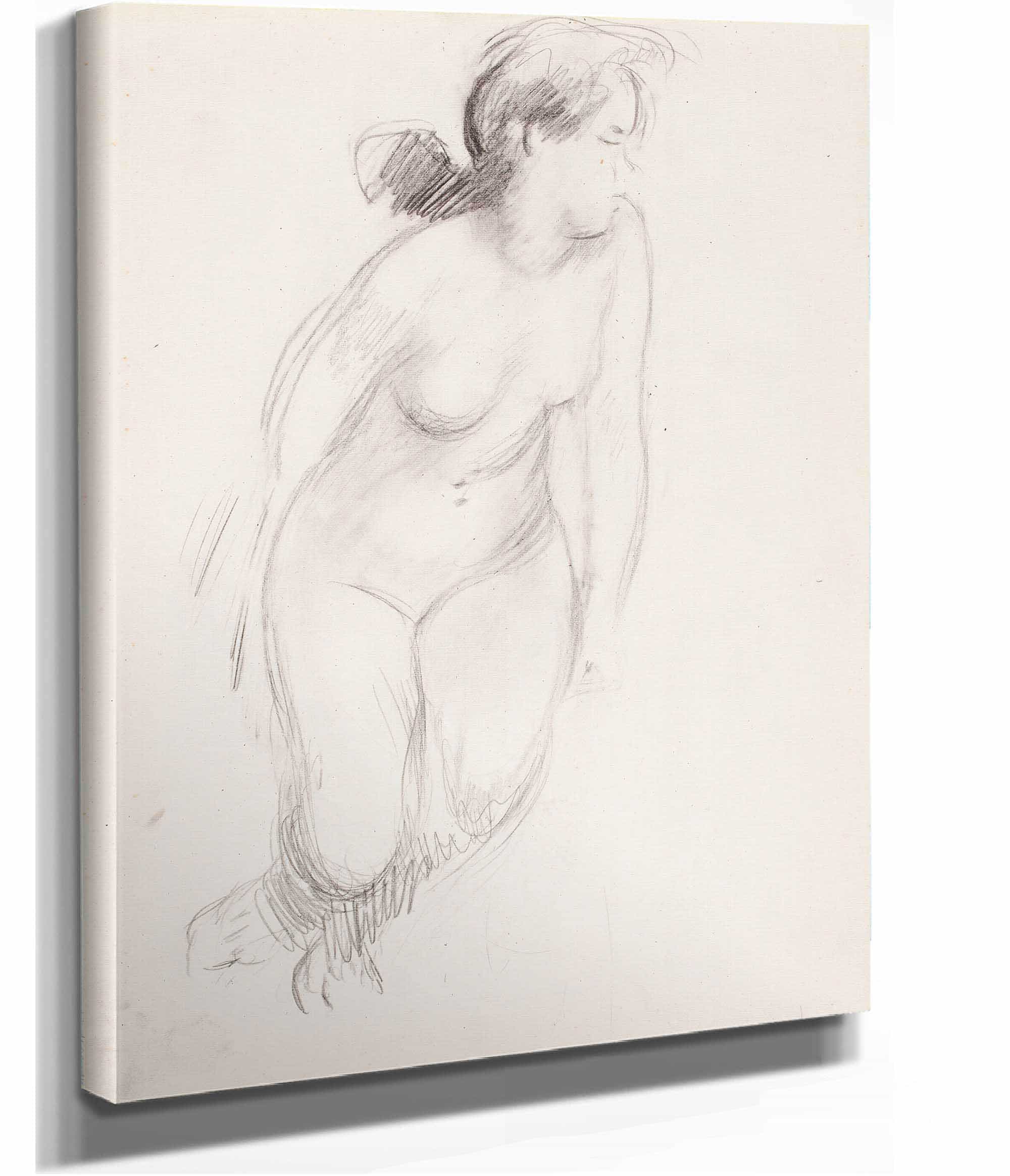 Sitting Naked Woman by Magnus Enckell - Image 2