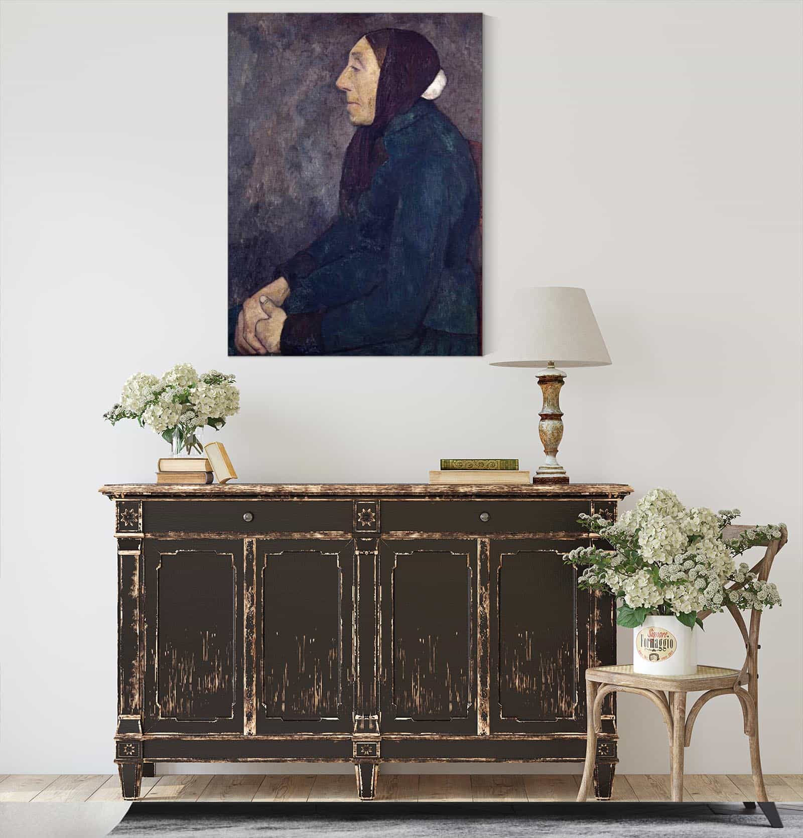 Sitting Old Peasant Woman by Paula Modersohn Becker - Image 4