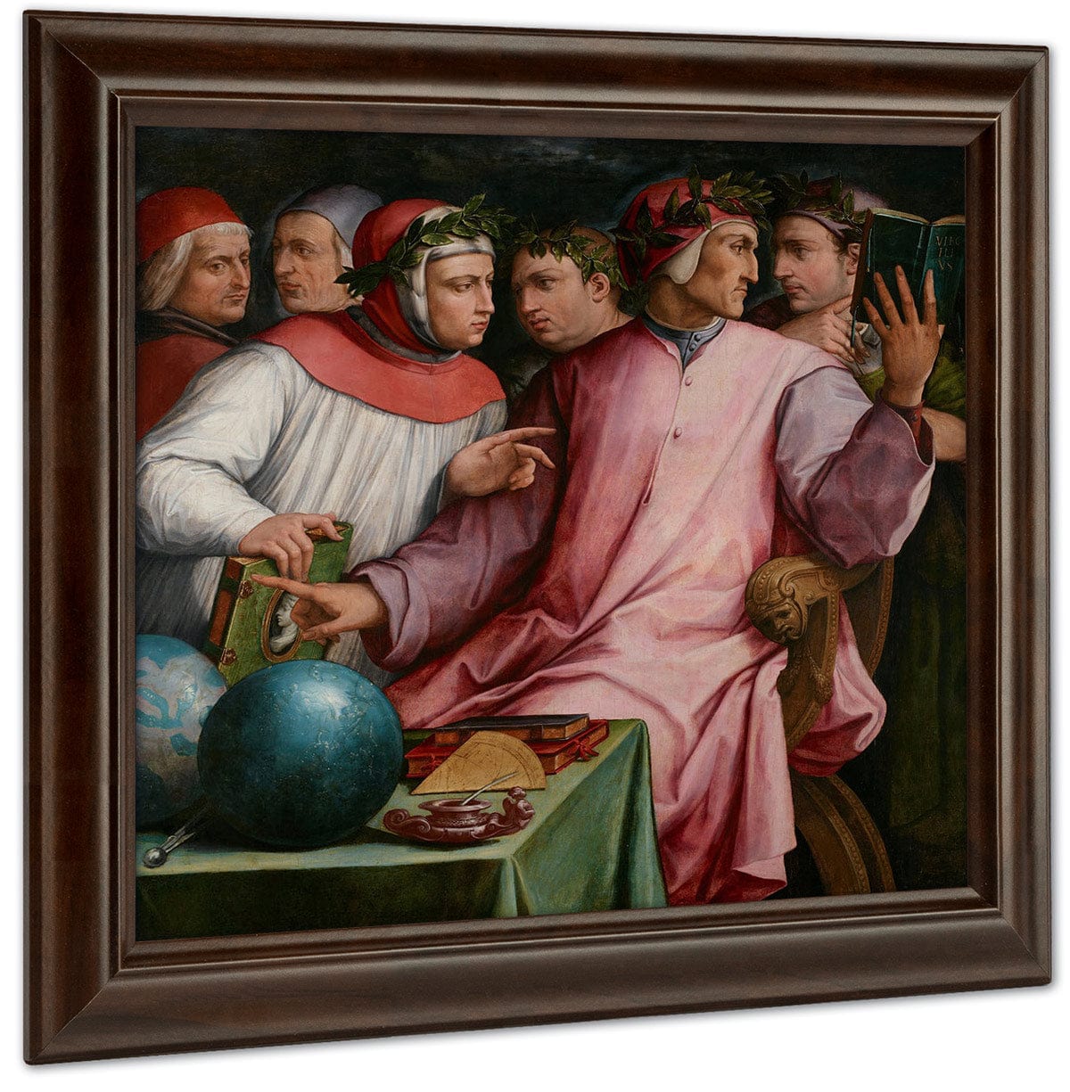 Six Tuscan Poets 1544 By Giorgio Vasari - Image 4
