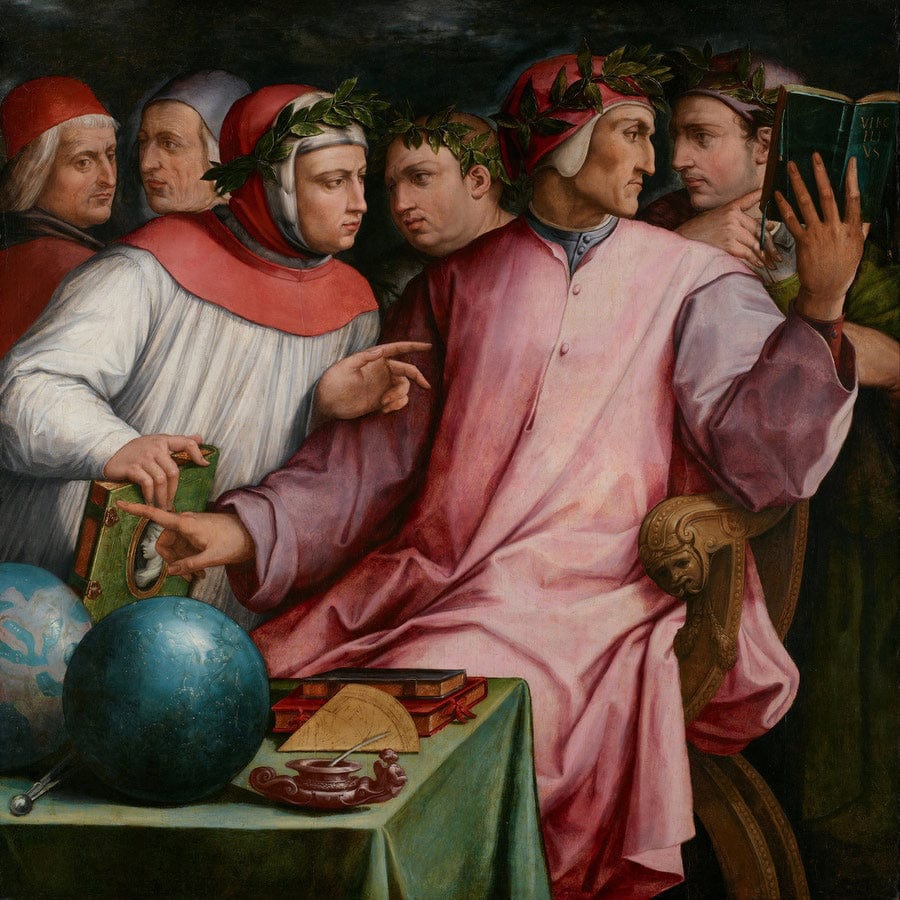 Six Tuscan Poets 1544 By Giorgio Vasari - Image 5
