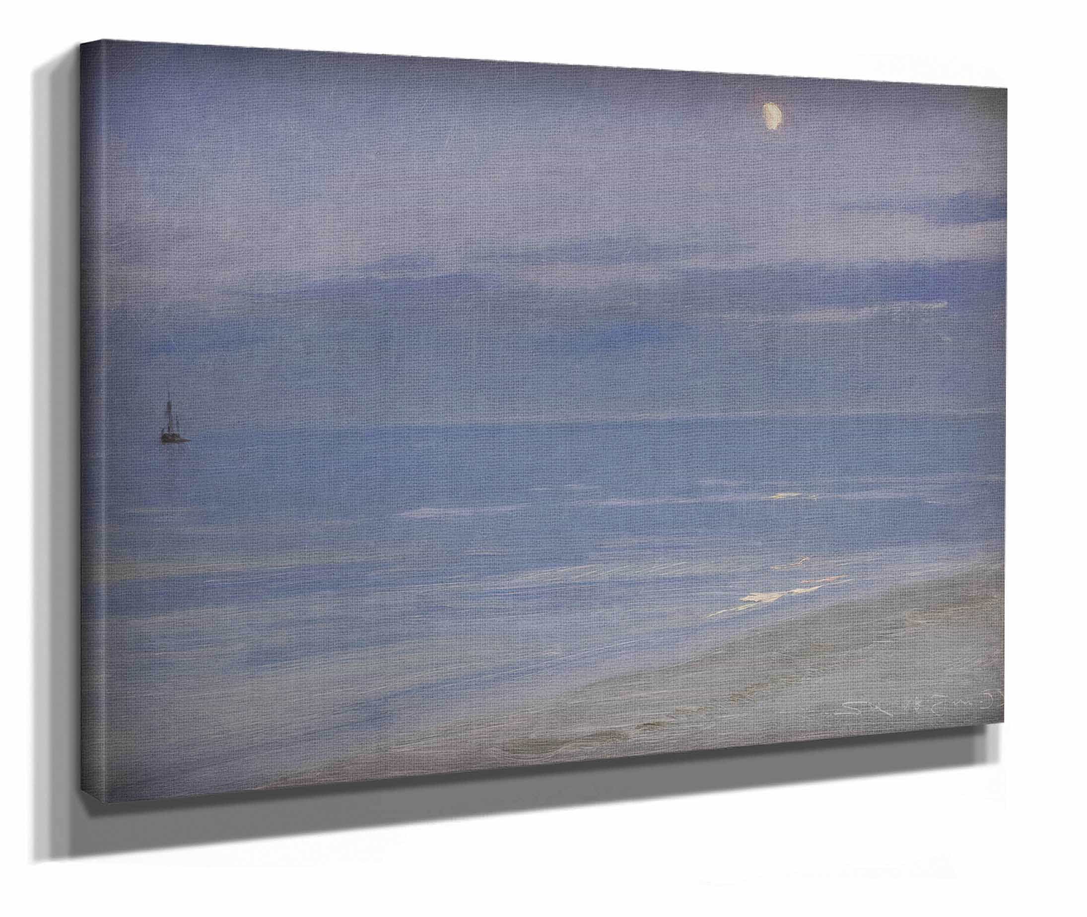 Skagen Beach In Moonlight by Peder Severin Kroyer - Image 2