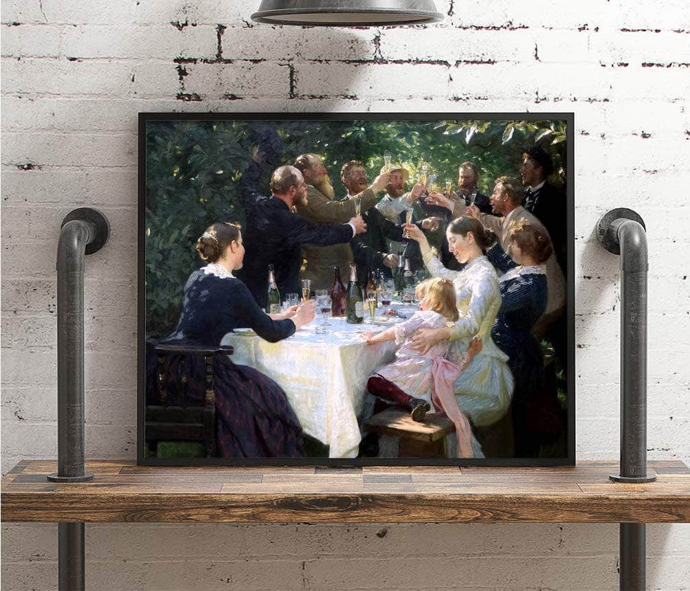 Skagen Painters Painting Peder Kroyer Canvas Art - Image 4