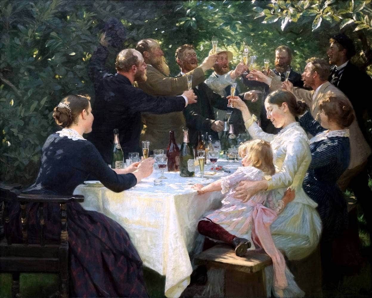 Skagen Painters Painting Peder Kroyer Canvas Art - Image 5