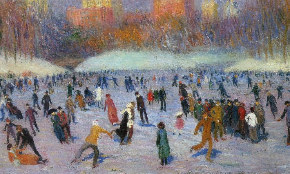 Skater Central Park 1912 By William Glackens - Image 7