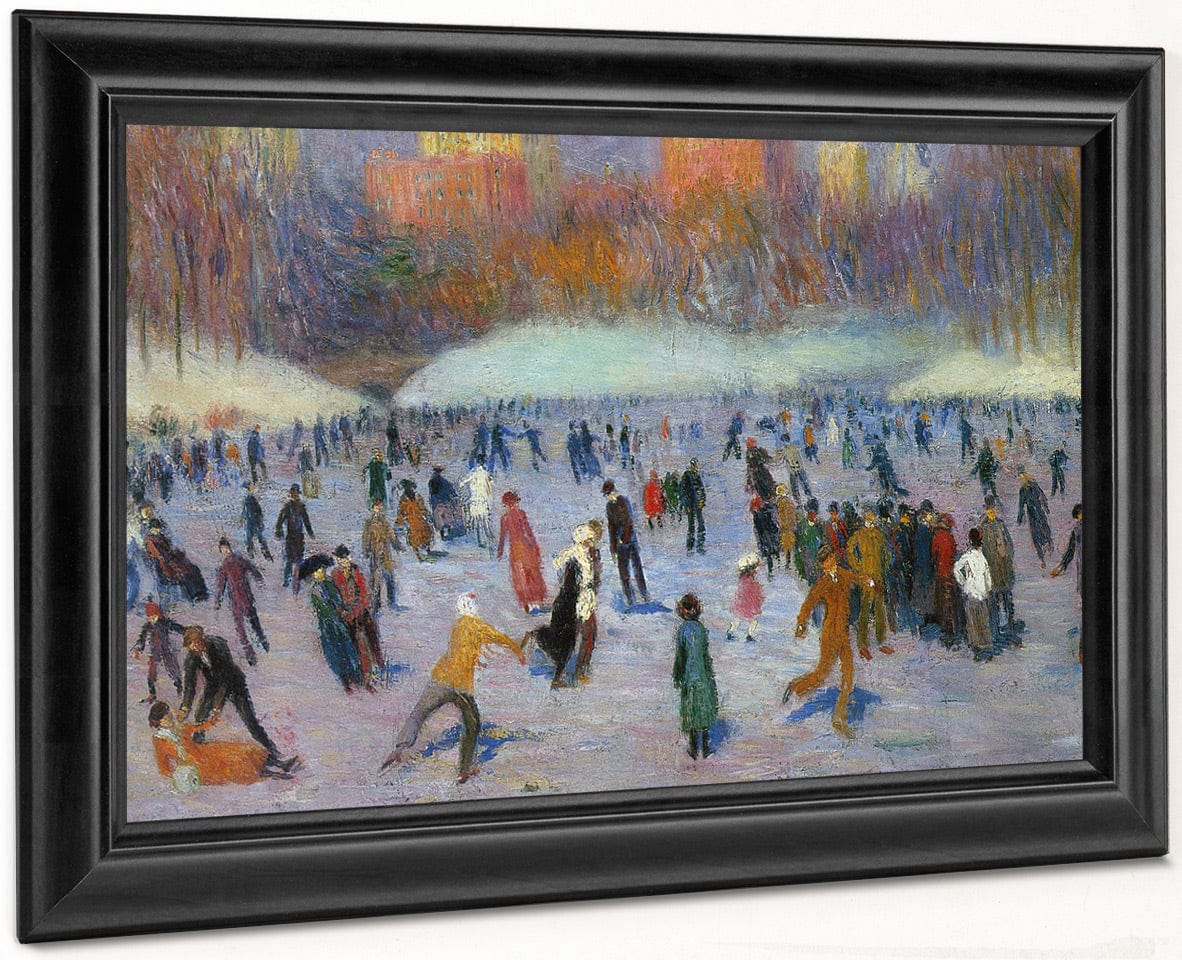 Skater Central Park 1912 By William Glackens - Image 8