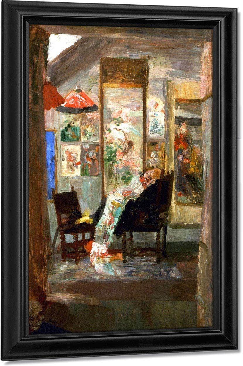 Skeleton Looking At Chinoiseries By James Ensor