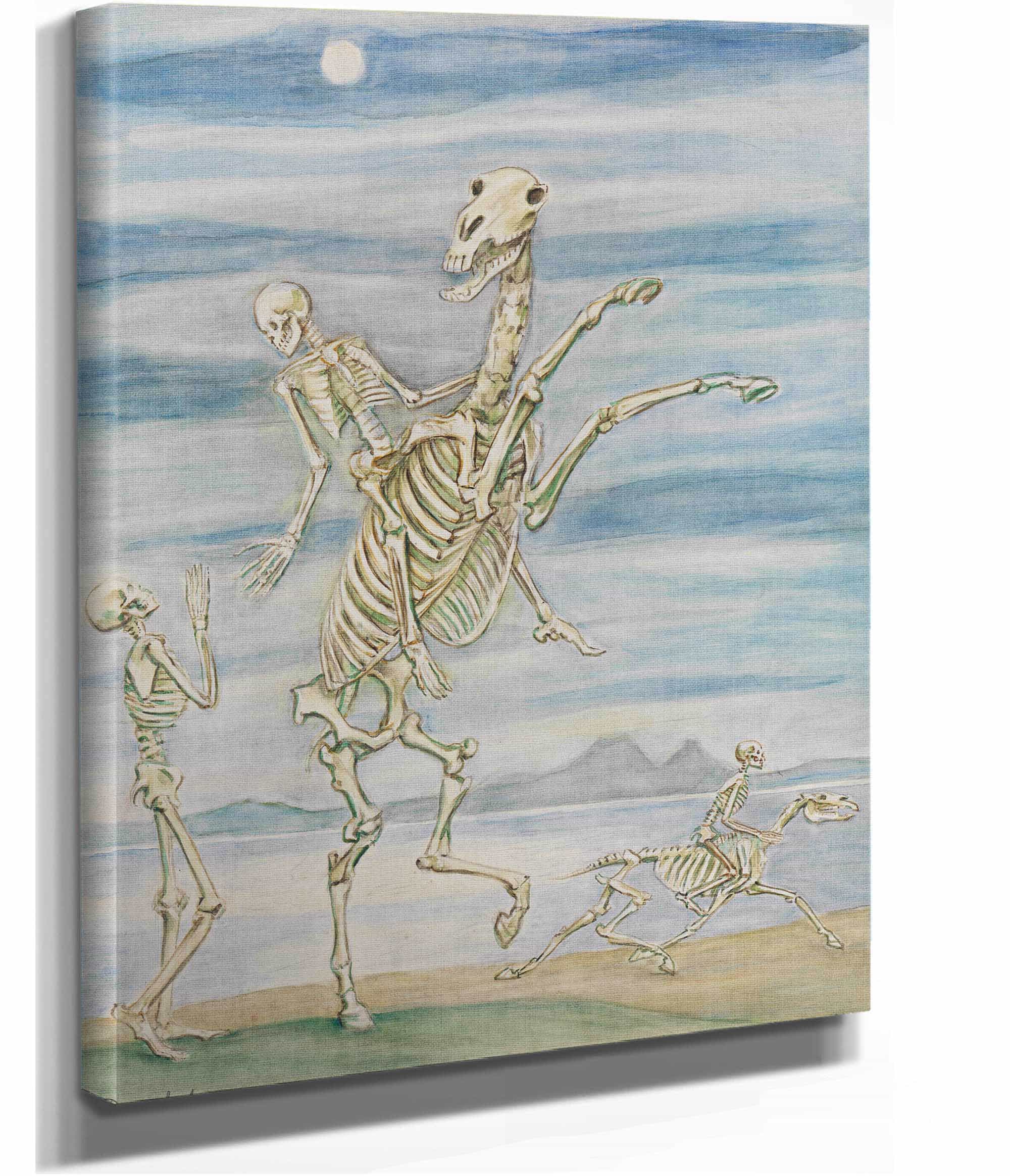 Skeleton On Horseback by Nils Dardel - Image 2