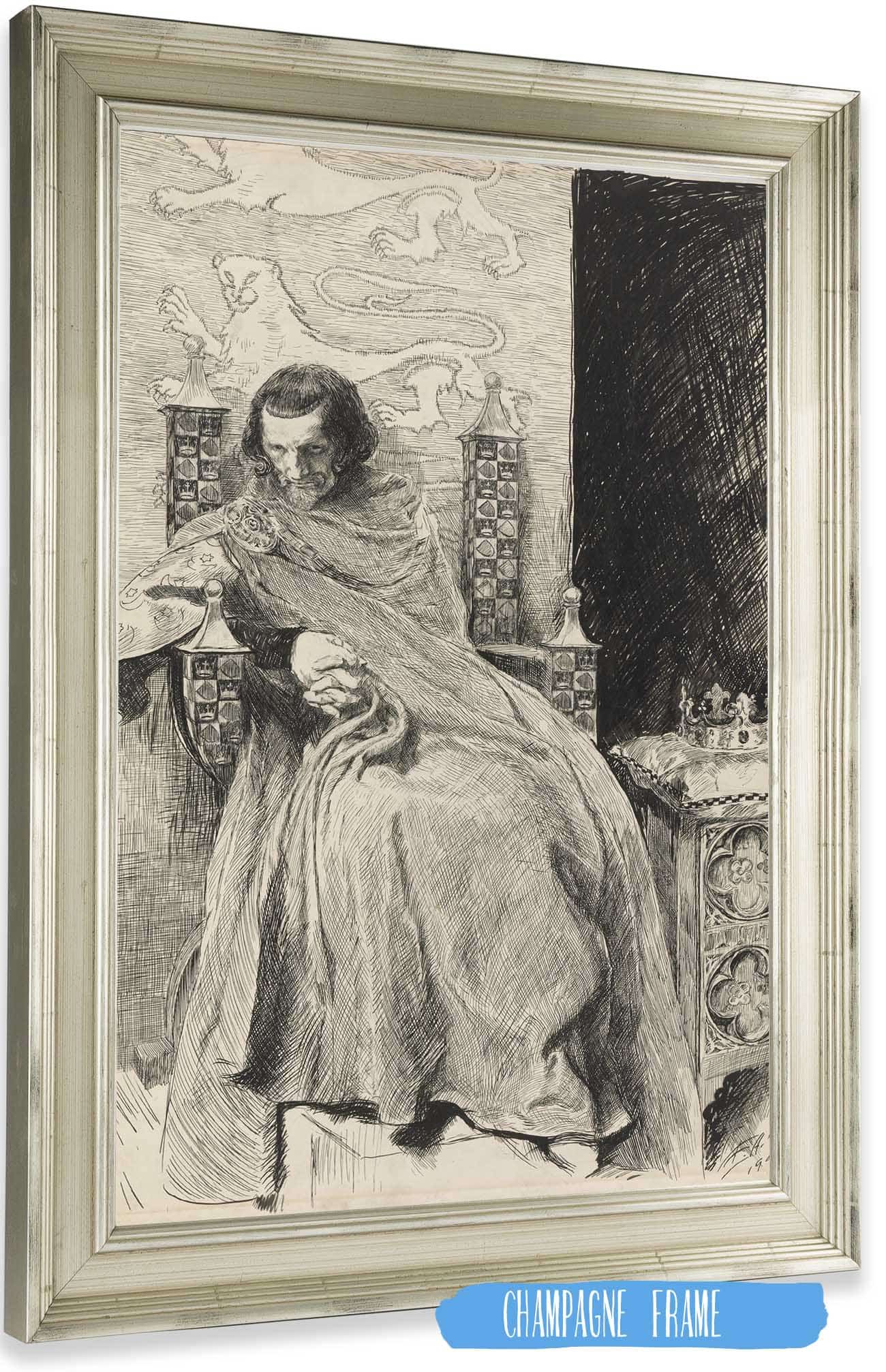 Sketch For King John From King John by Edwin Austin Abbey