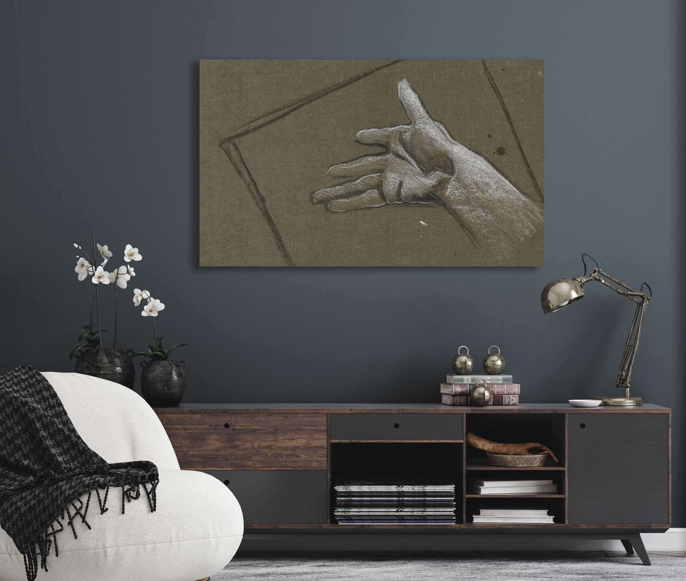 Sketch Of A Hand by Edwin Austin Abbey - Image 9