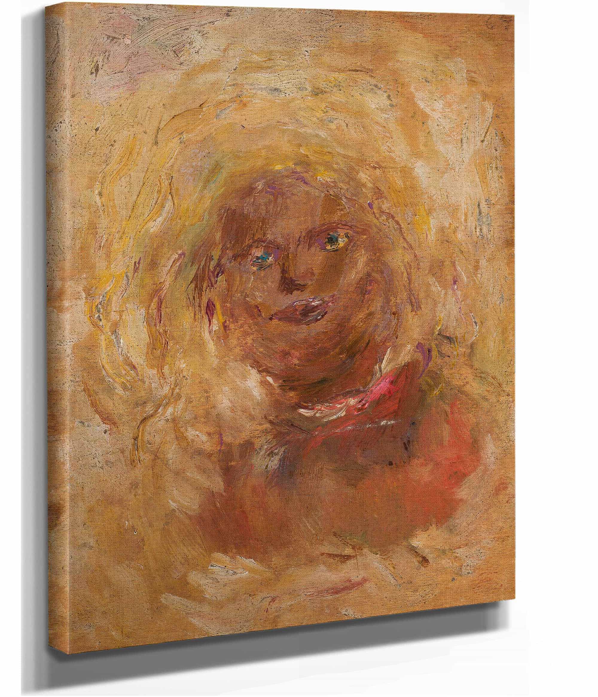 Sketch Of A Head With Fair Hair by Tadeusz Makowski - Image 2