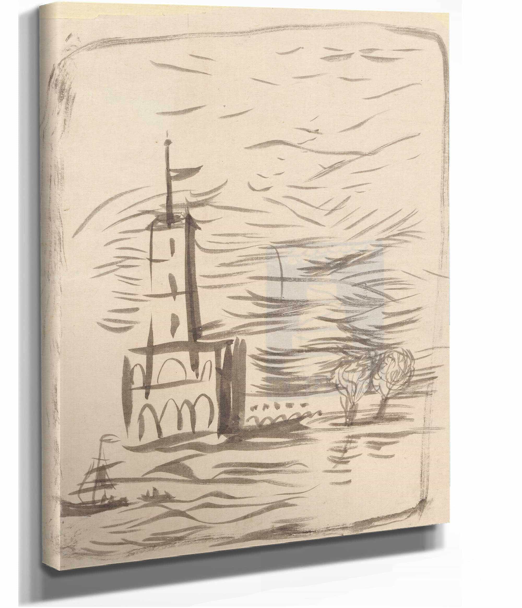 Sketch Of A Landscape by Zygmunt Waliszewski - Image 2