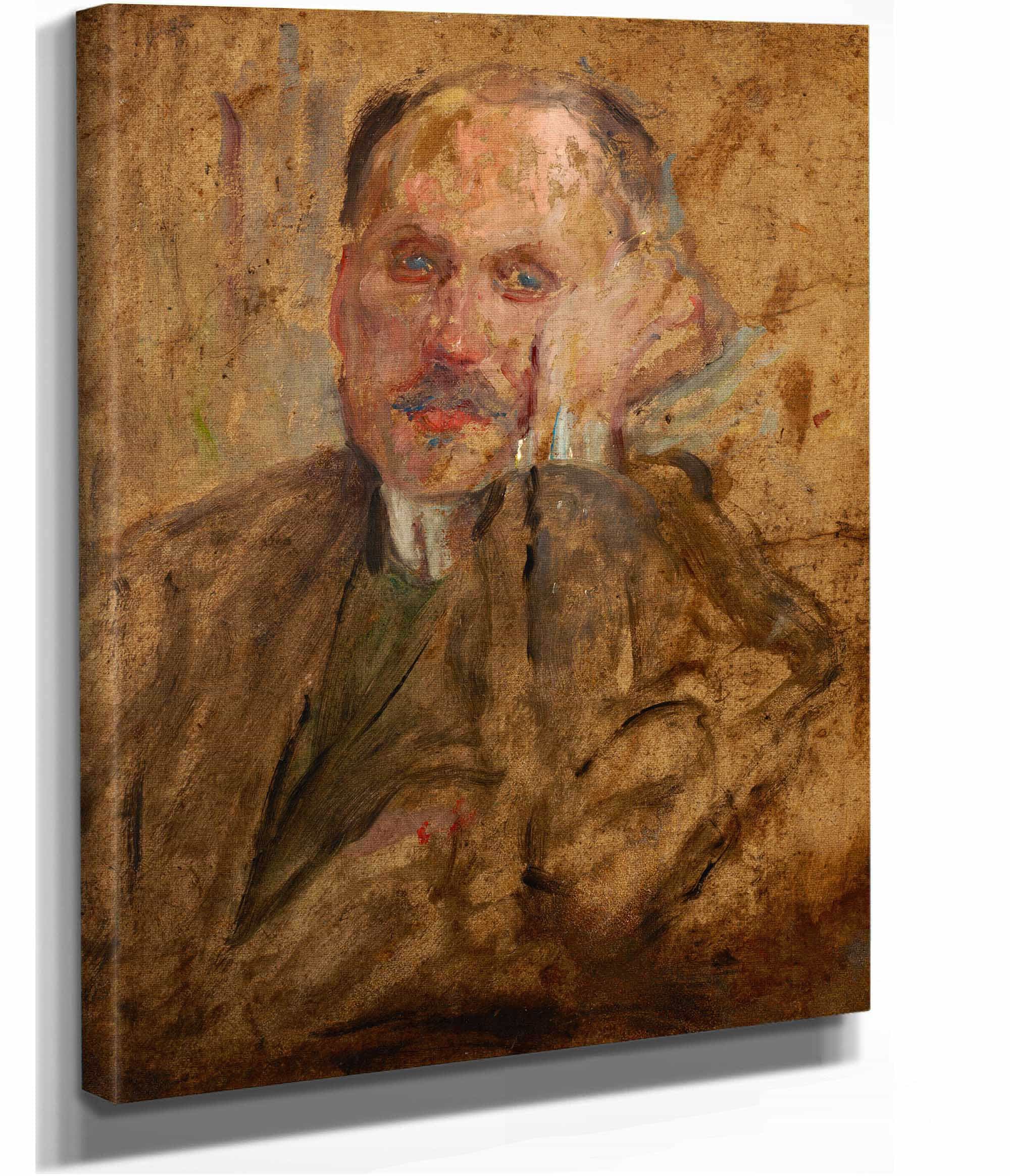 Sketch Of A Male Figure Around by Olga Boznanska - Image 2