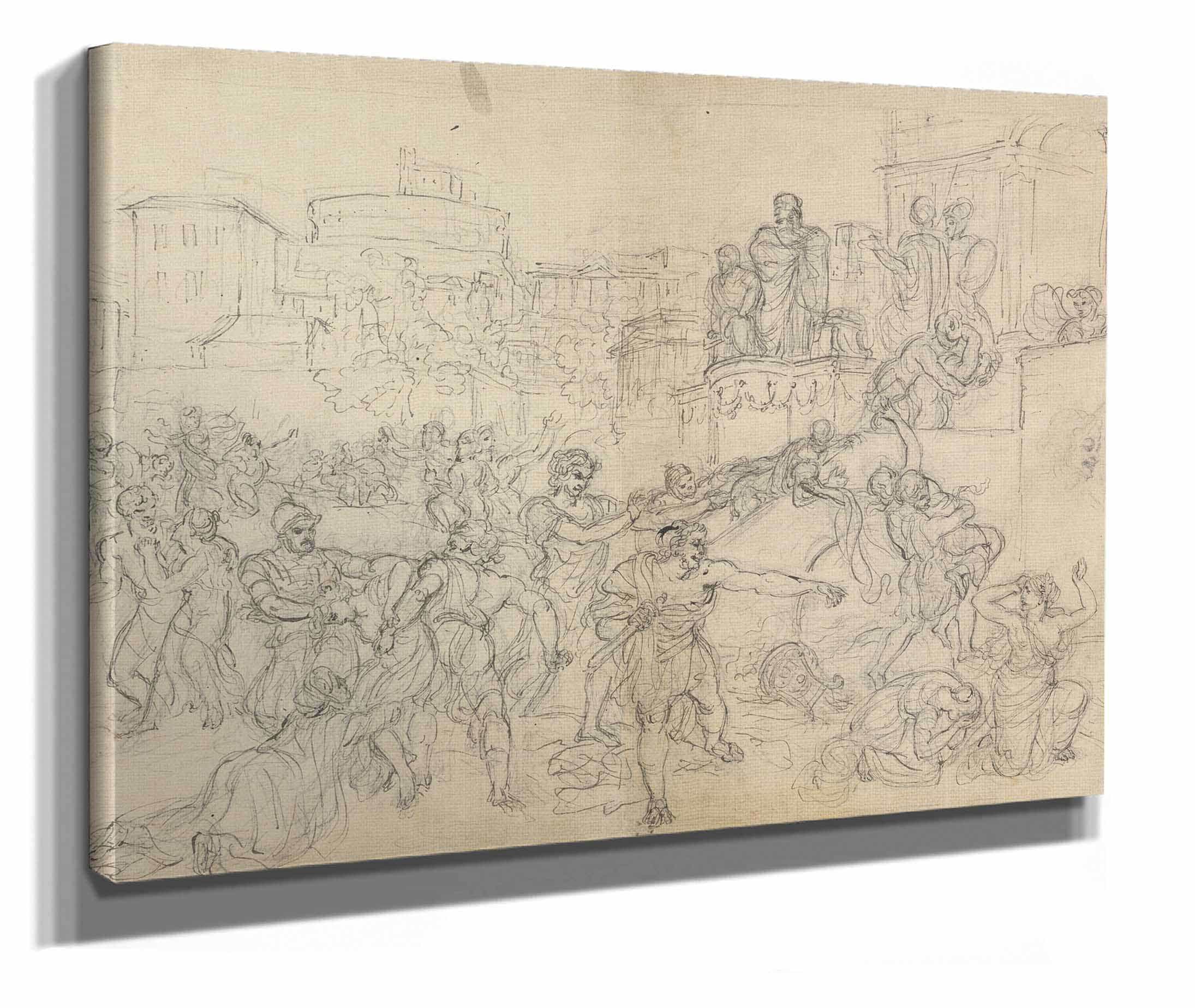 Sketch Of Goths Entering Rome From Shakespeares Play Titus Andronicus by Robert Smirke - Image 2