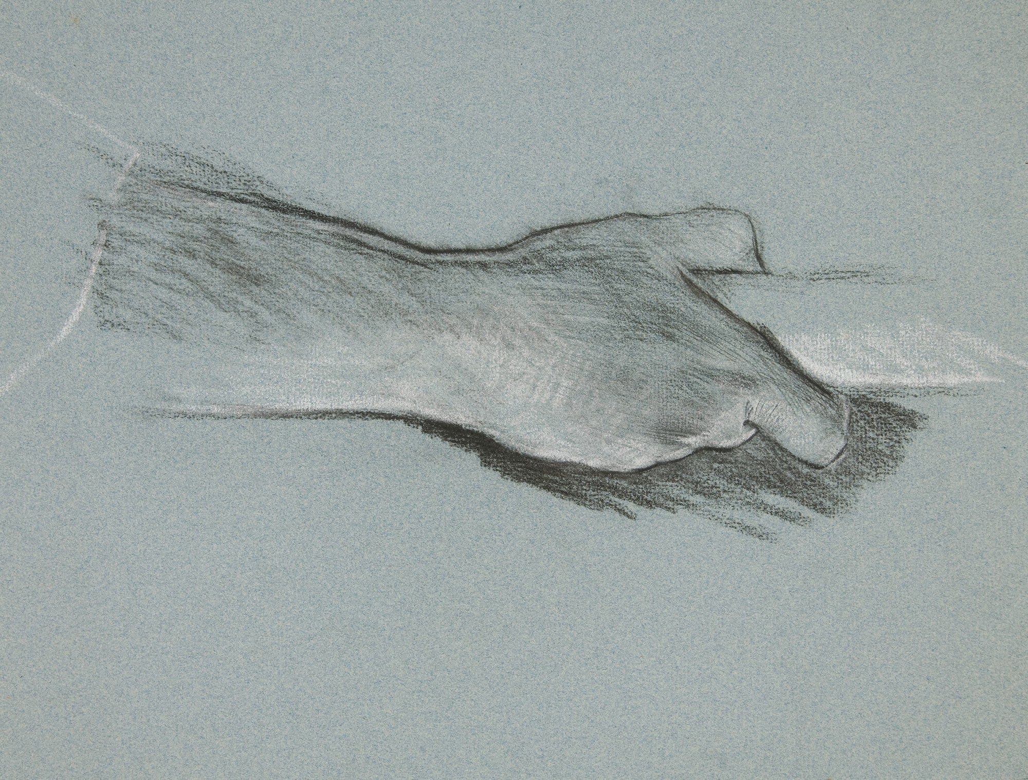 Sketch Of One Hand Grasping A Pole by Edwin Austin Abbey - Image 3