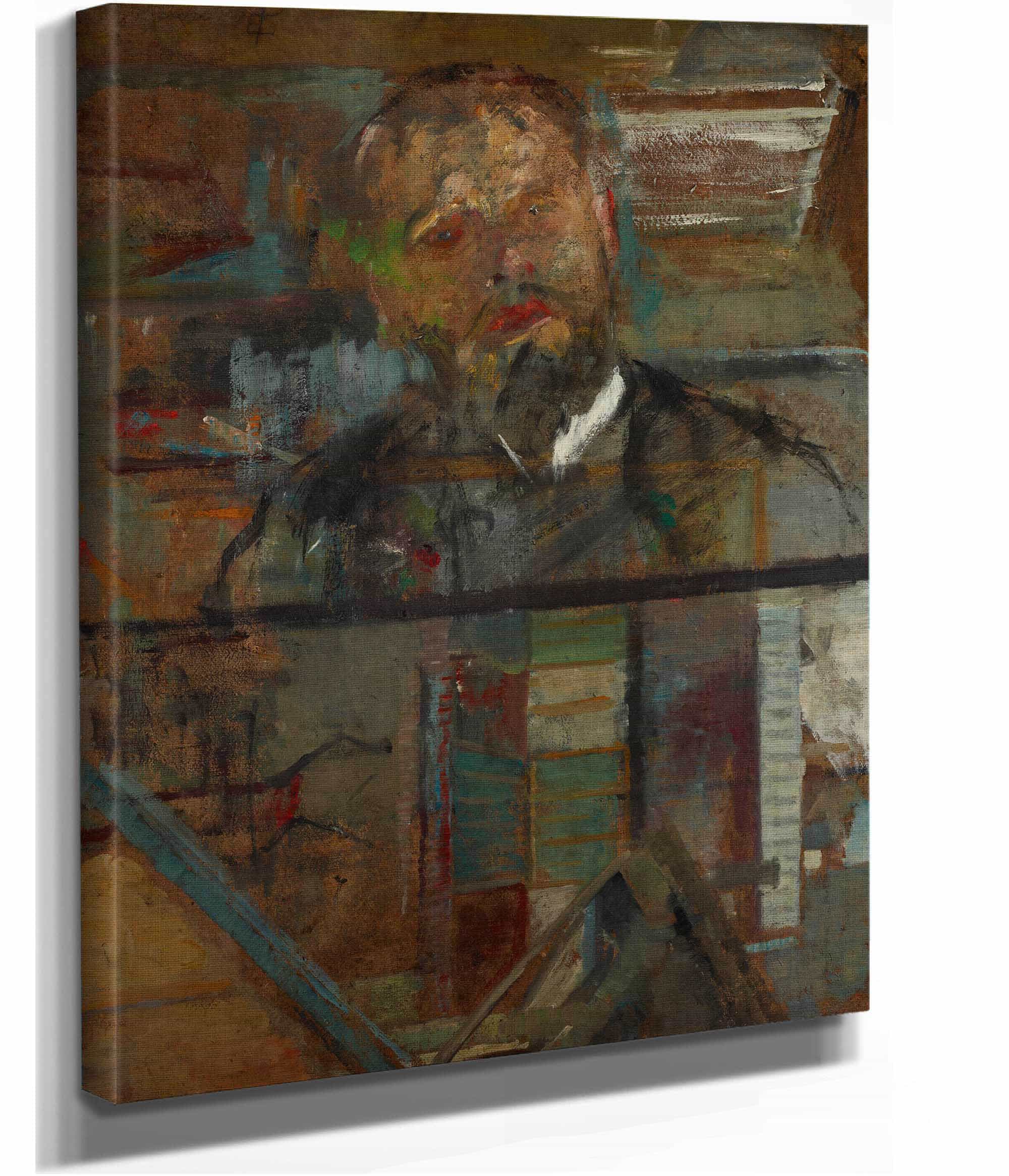 Sketch Portrait Of A Man by Olga Boznanska - Image 2