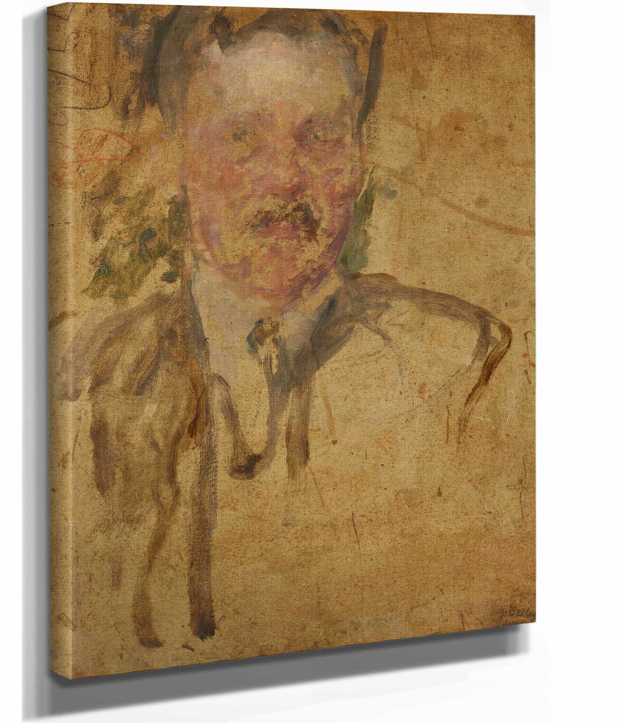 Sketch To The Portrait Of Mr Beyley After by Olga Boznanska - Image 2